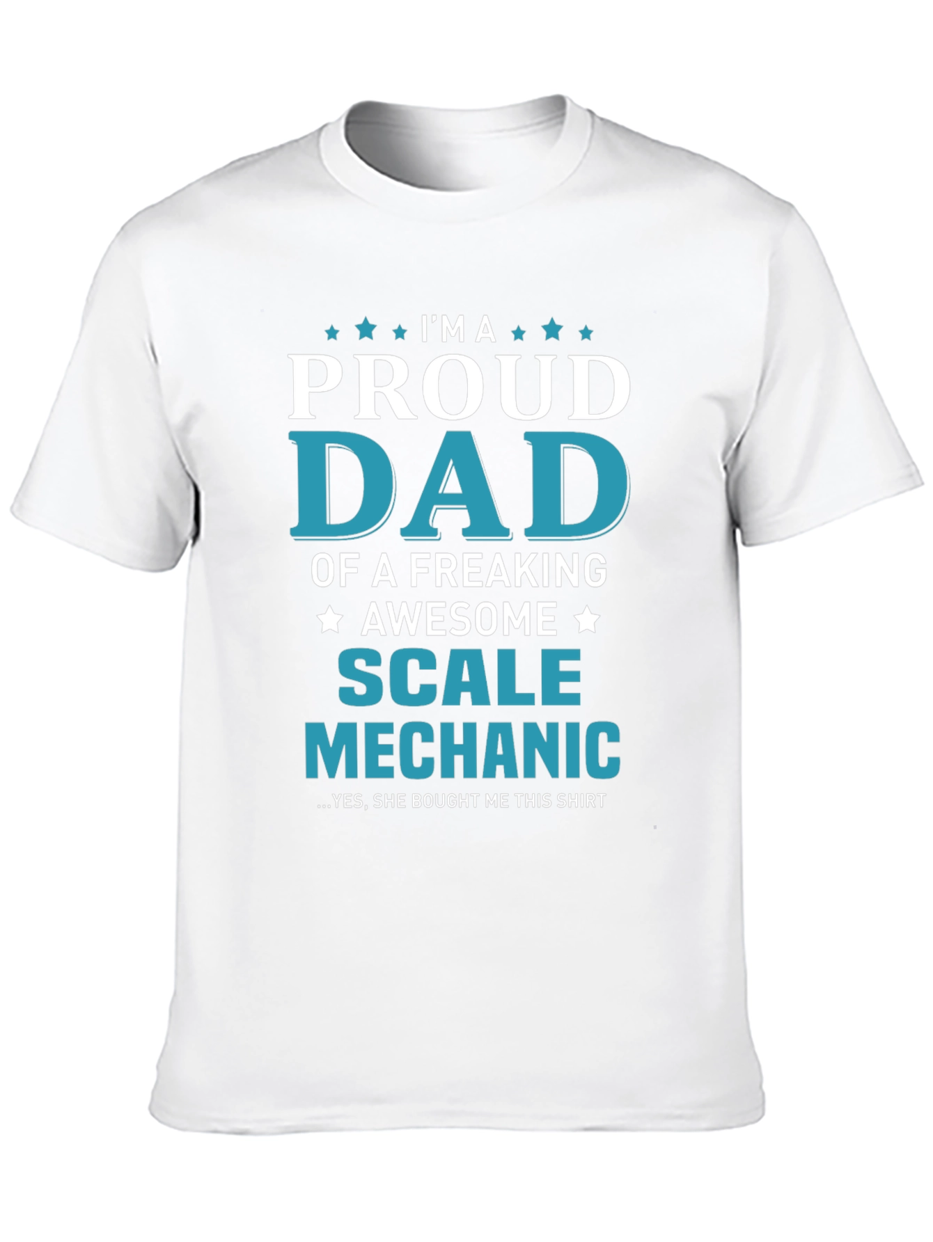 Proud Dad Scale Mechanic Graphic T-Shirt