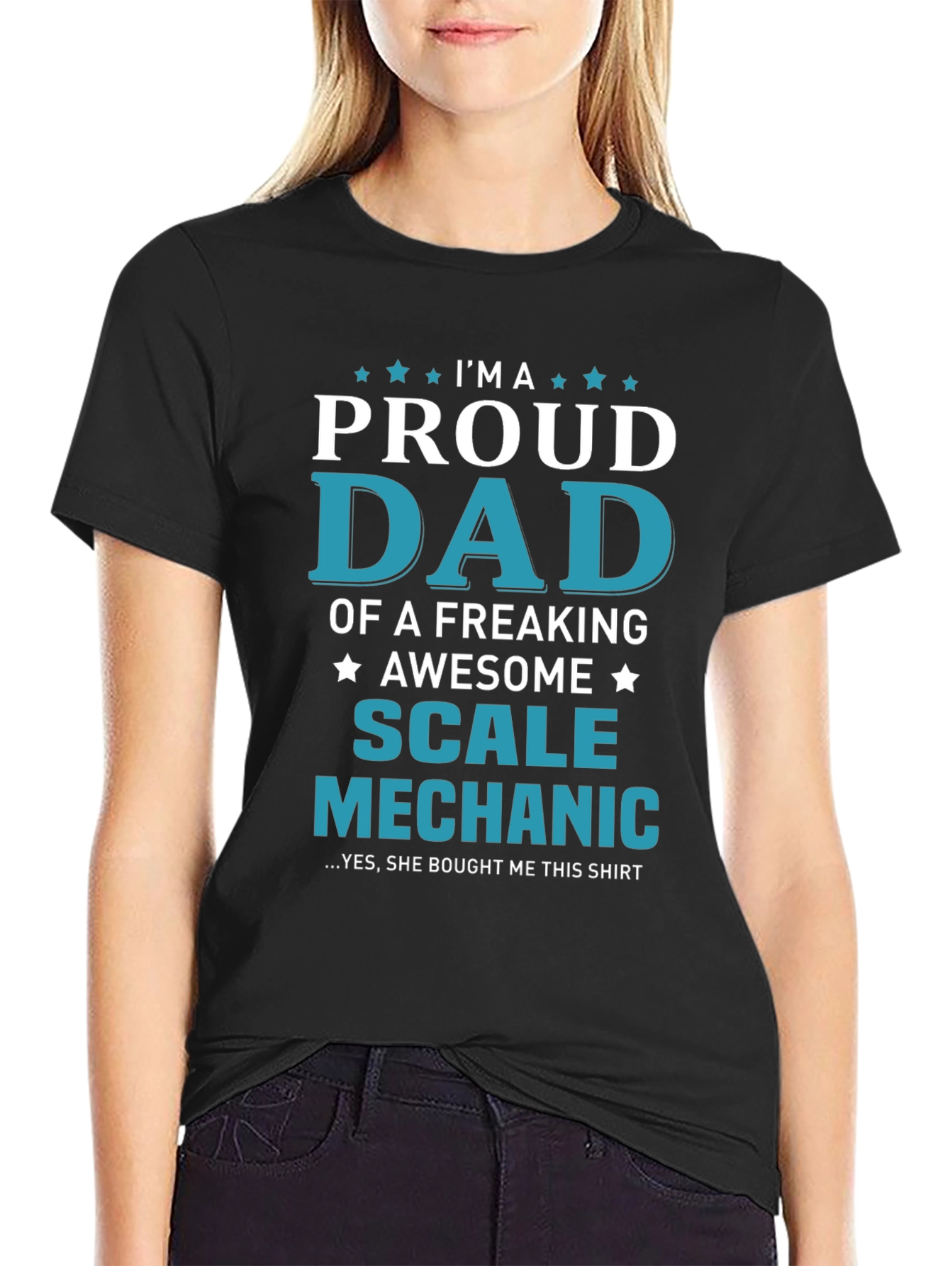 Proud Dad Scale Mechanic Graphic T-Shirt