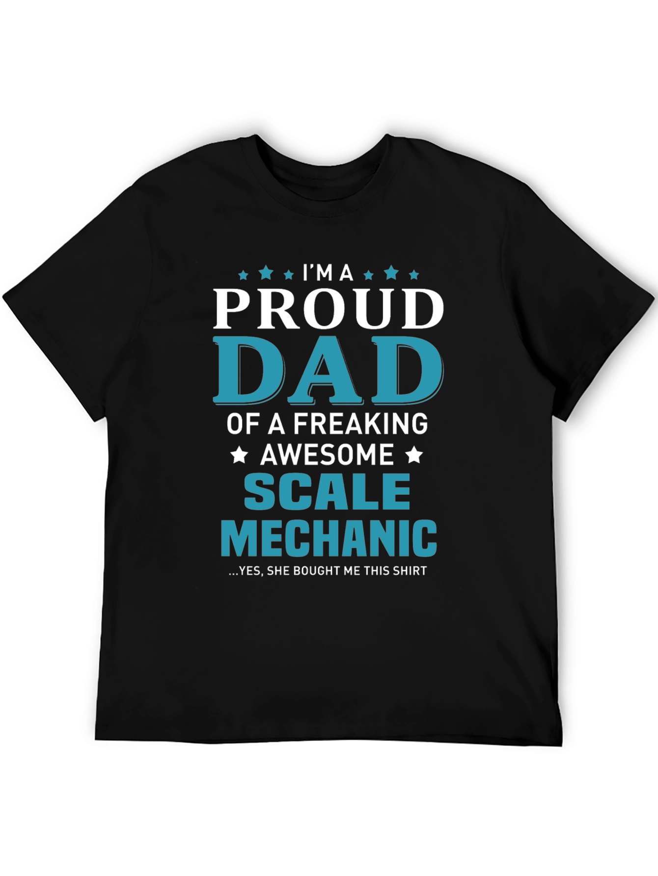 Proud Dad Scale Mechanic Graphic T-Shirt