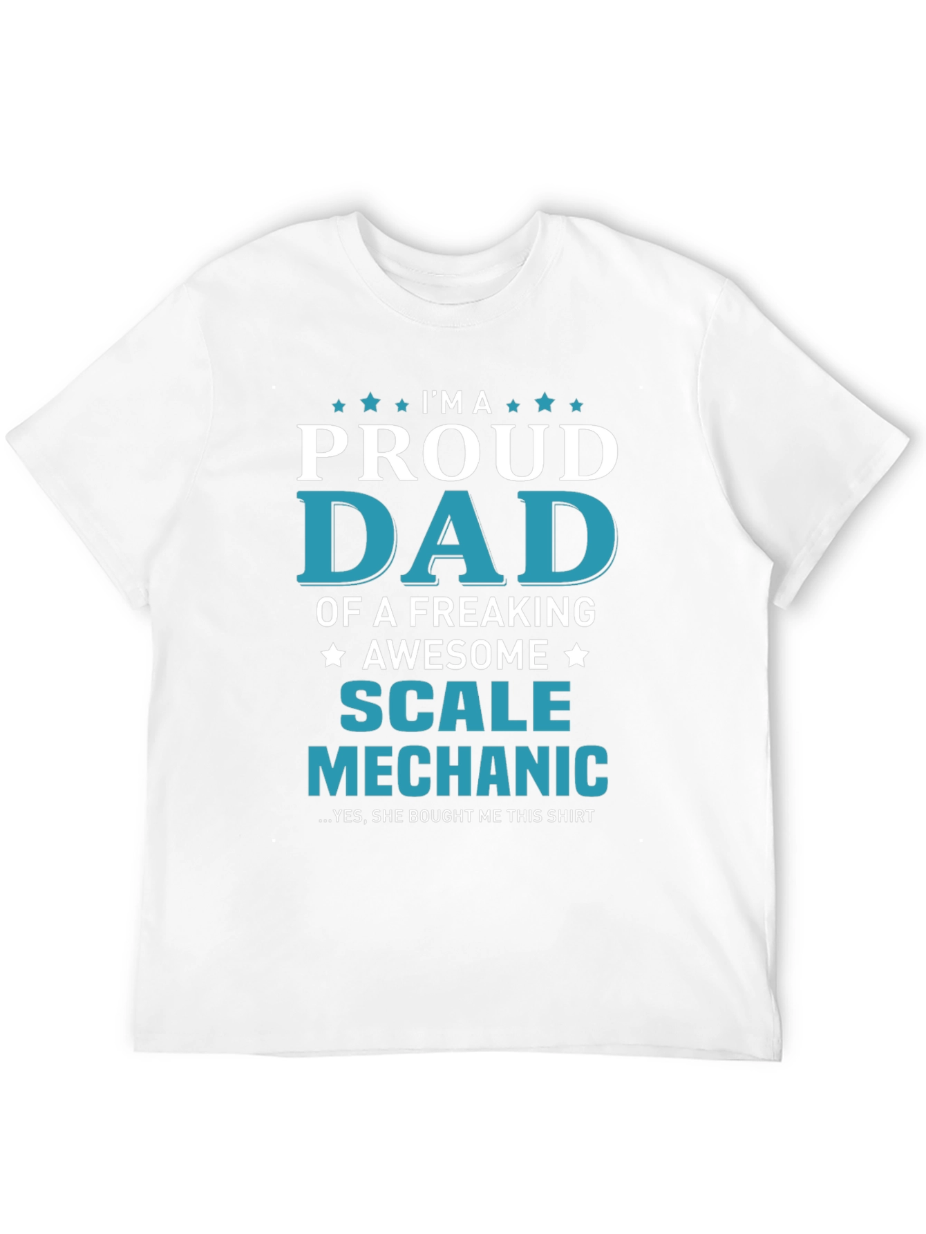 Proud Dad Scale Mechanic Graphic T-Shirt