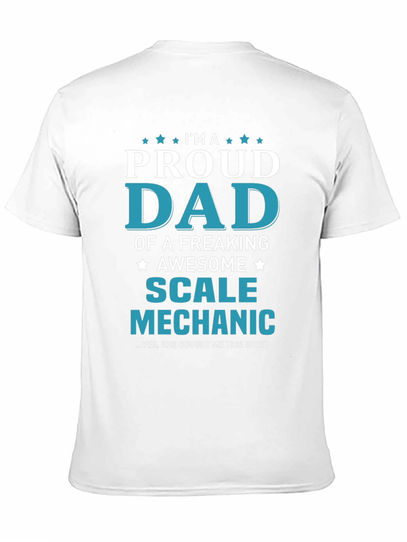 Proud Dad Scale Mechanic Graphic T-Shirt