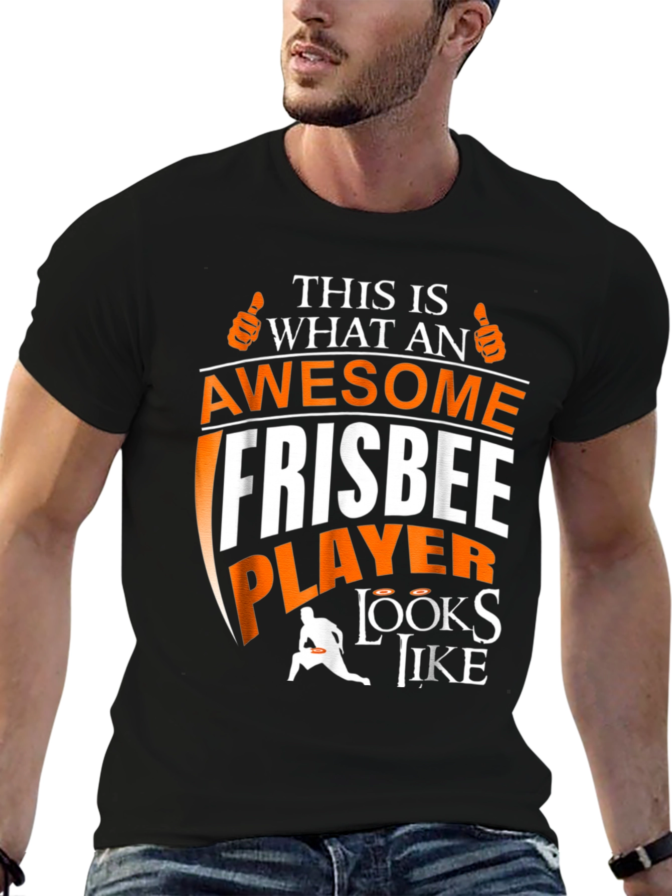Awesome Frisbee Player Graphic Tee