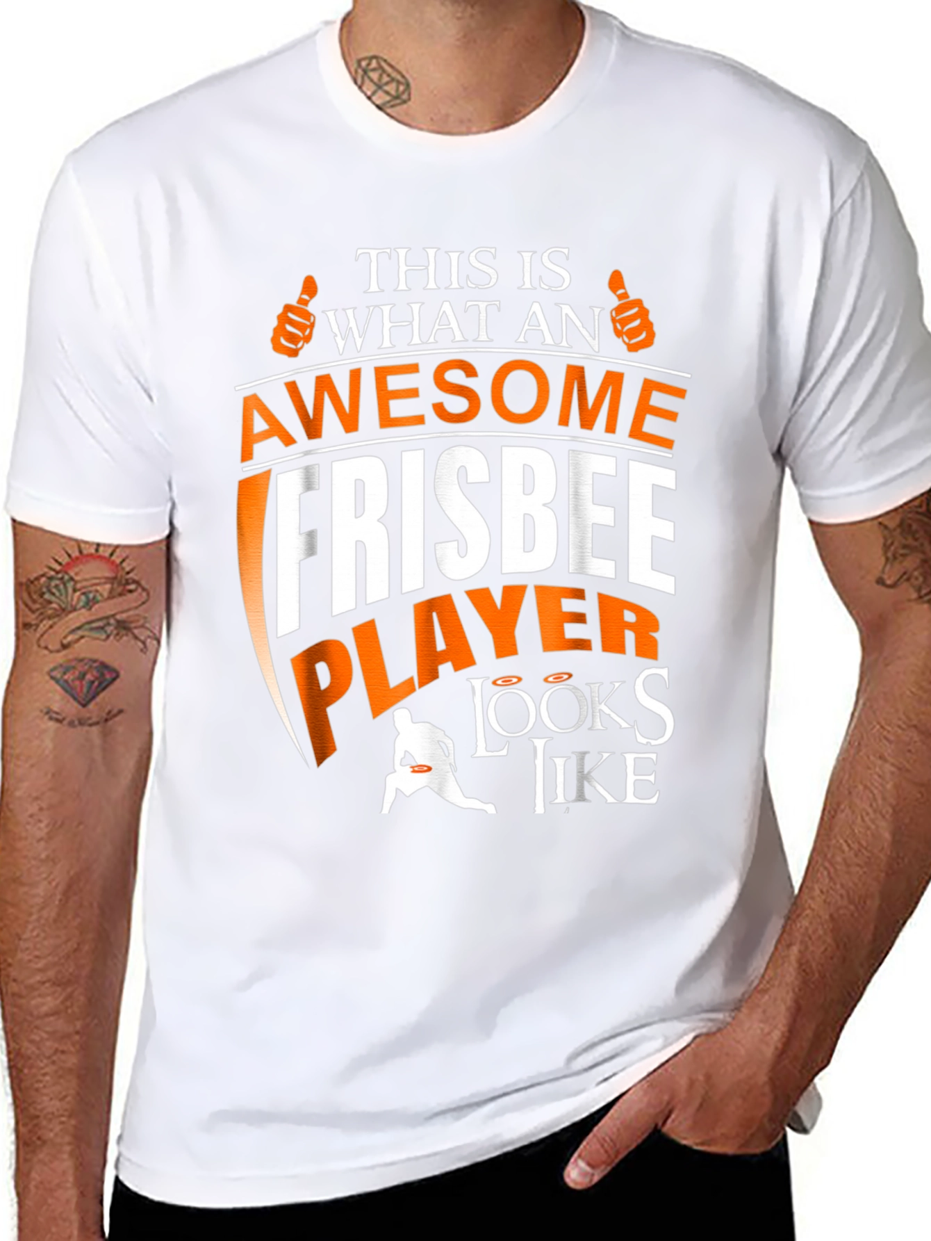 Awesome Frisbee Player Graphic Tee