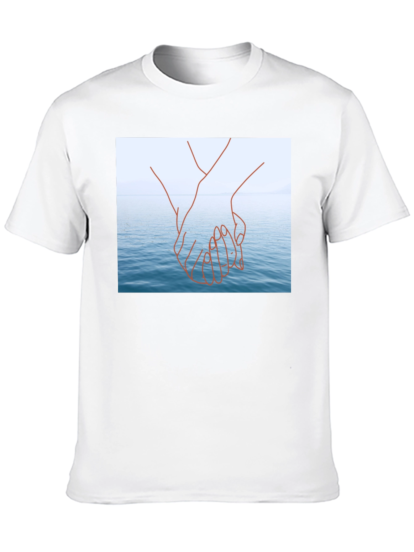 Ocean Love T-Shirt - Black Graphic Tee
