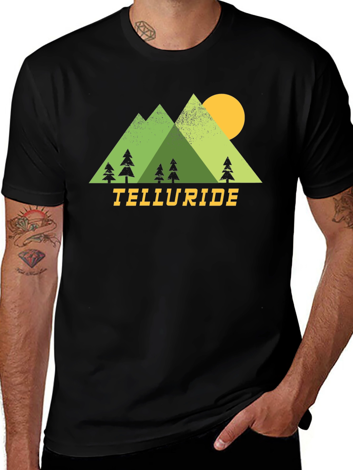 Telluride Mountain Graphic Tee - Black