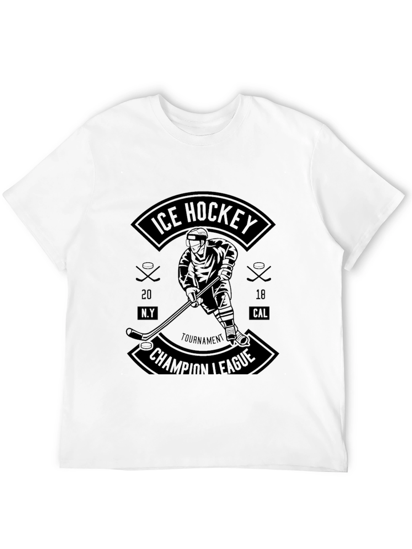 Ice Hockey Champion League Graphic Tee