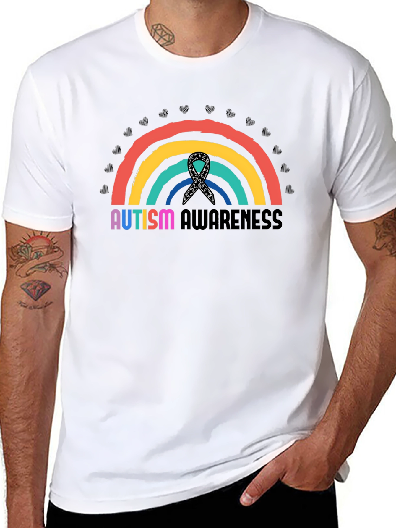 Autism Awareness Rainbow T-Shirt