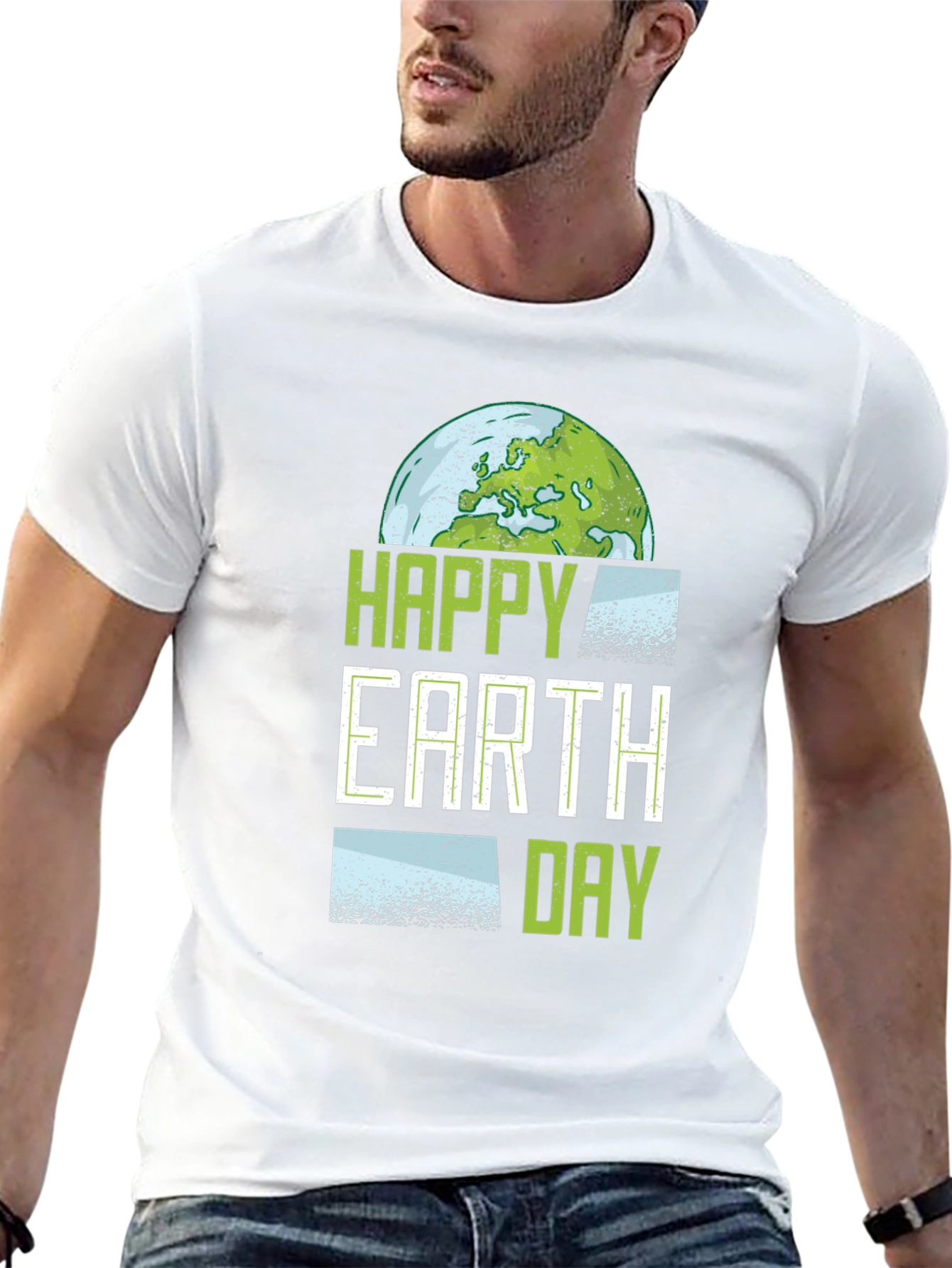 Happy Earth Day Graphic T-Shirt - Eco Friendly Design