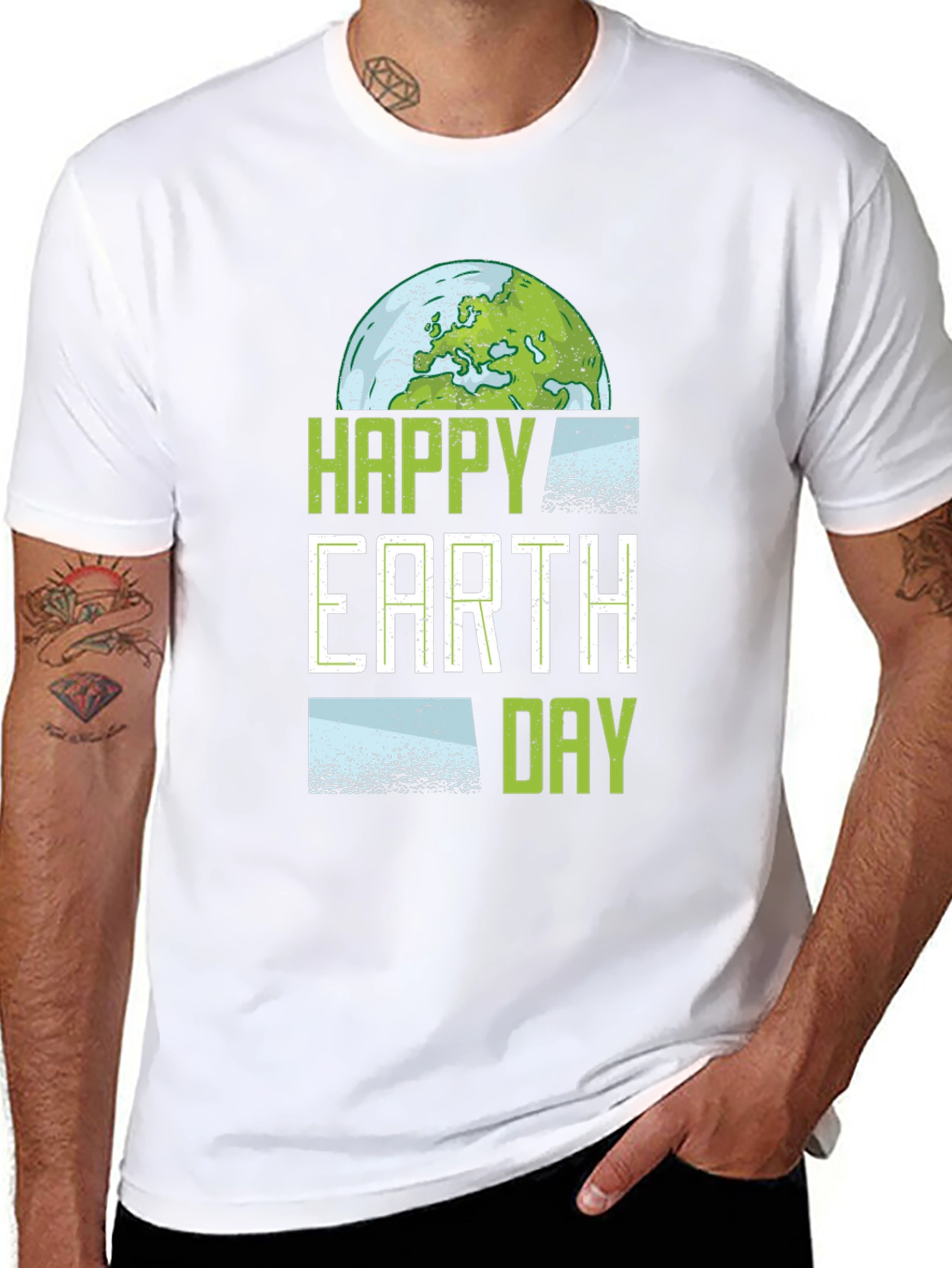 Happy Earth Day Graphic T-Shirt - Eco Friendly Design