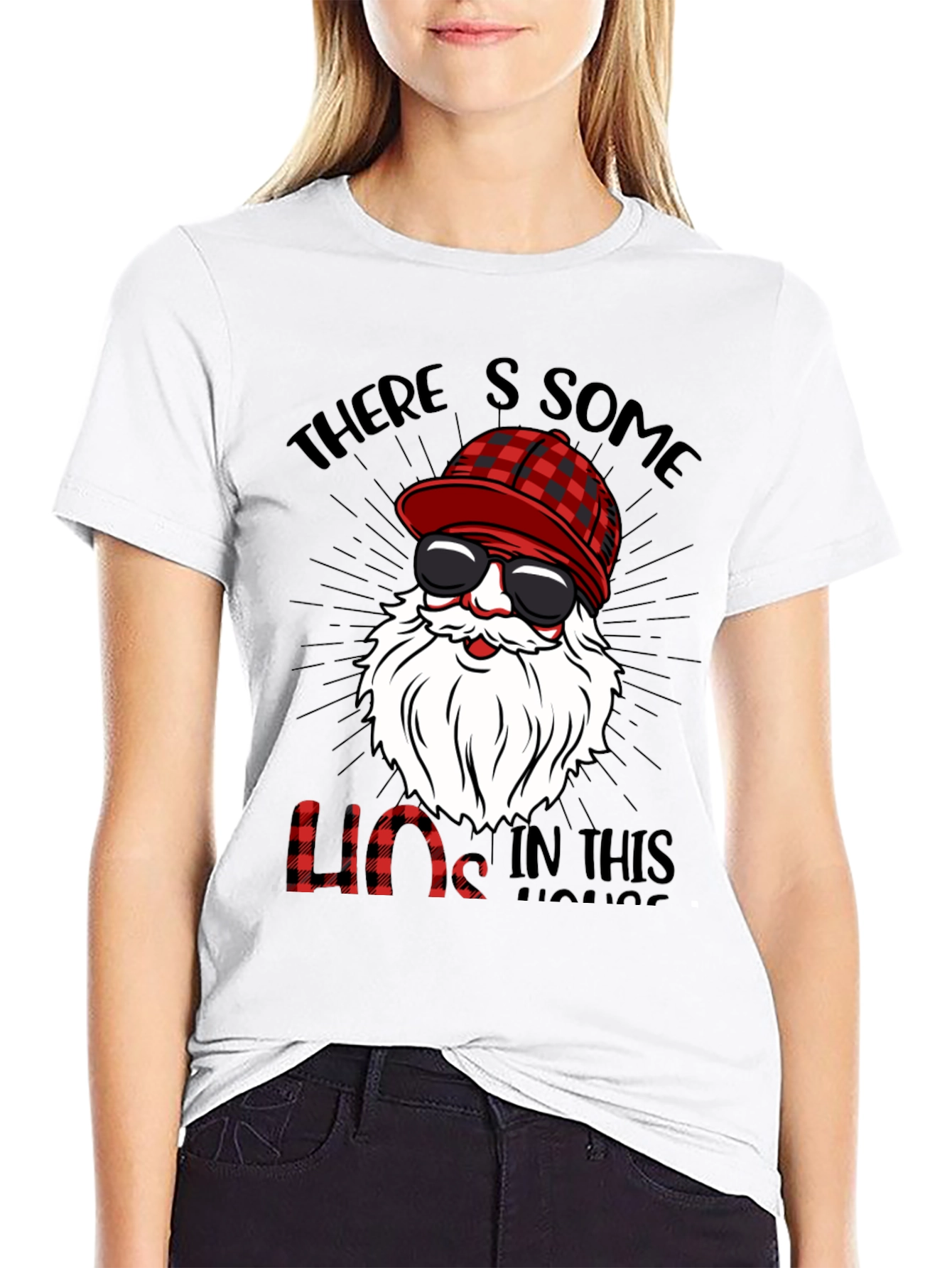 Funny Lumberjack Santa T-Shirt - Holiday Humor