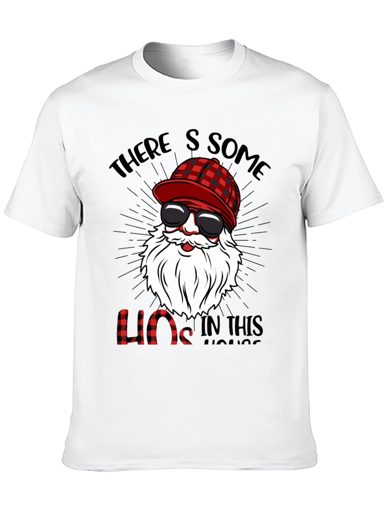 Funny Lumberjack Santa T-Shirt - Holiday Humor
