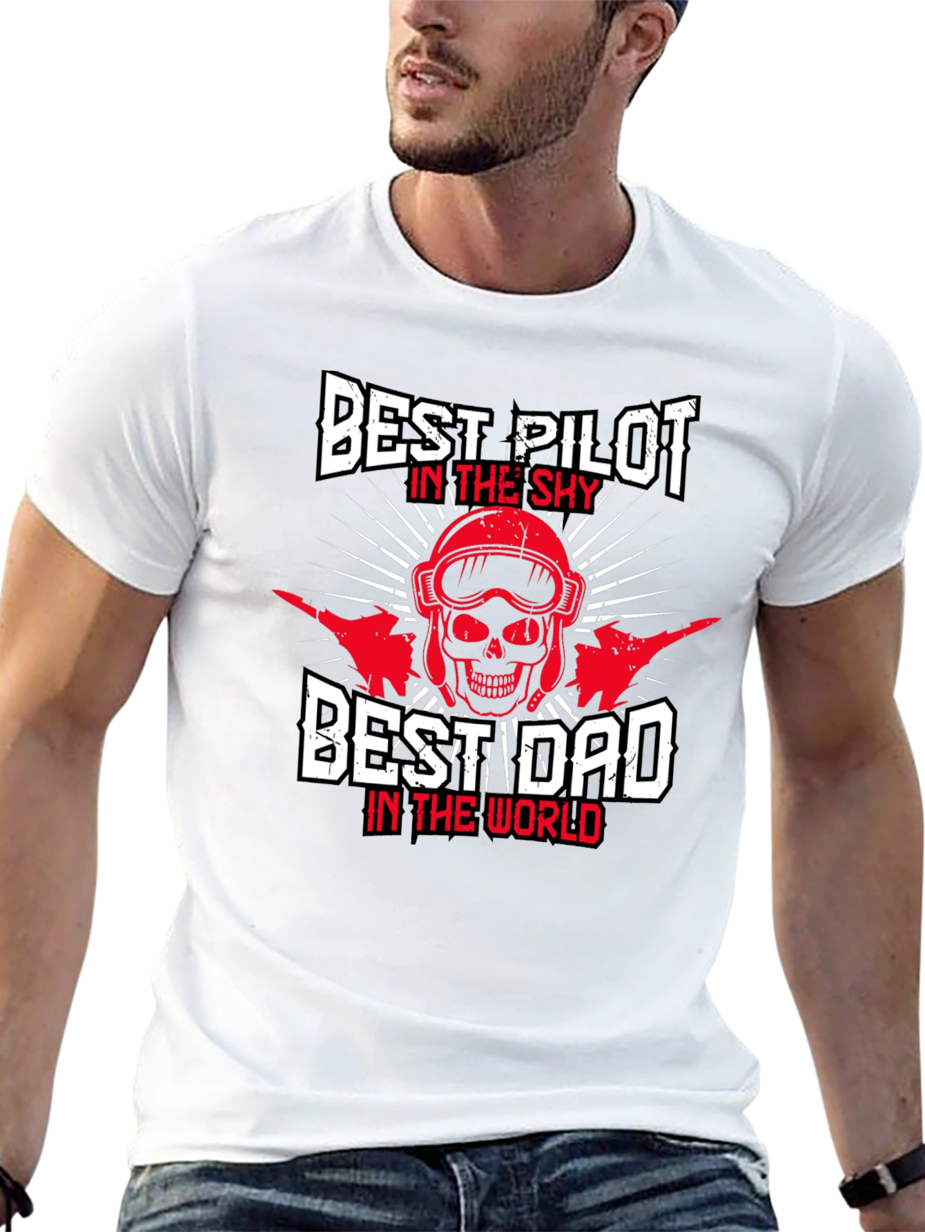 Best Pilot Dad T-Shirt - Sky Lover Gift