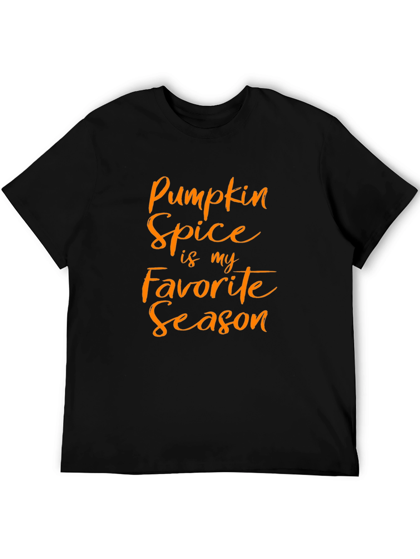 Pumpkin Spice Season Tee - Black Graphic T-Shirt
