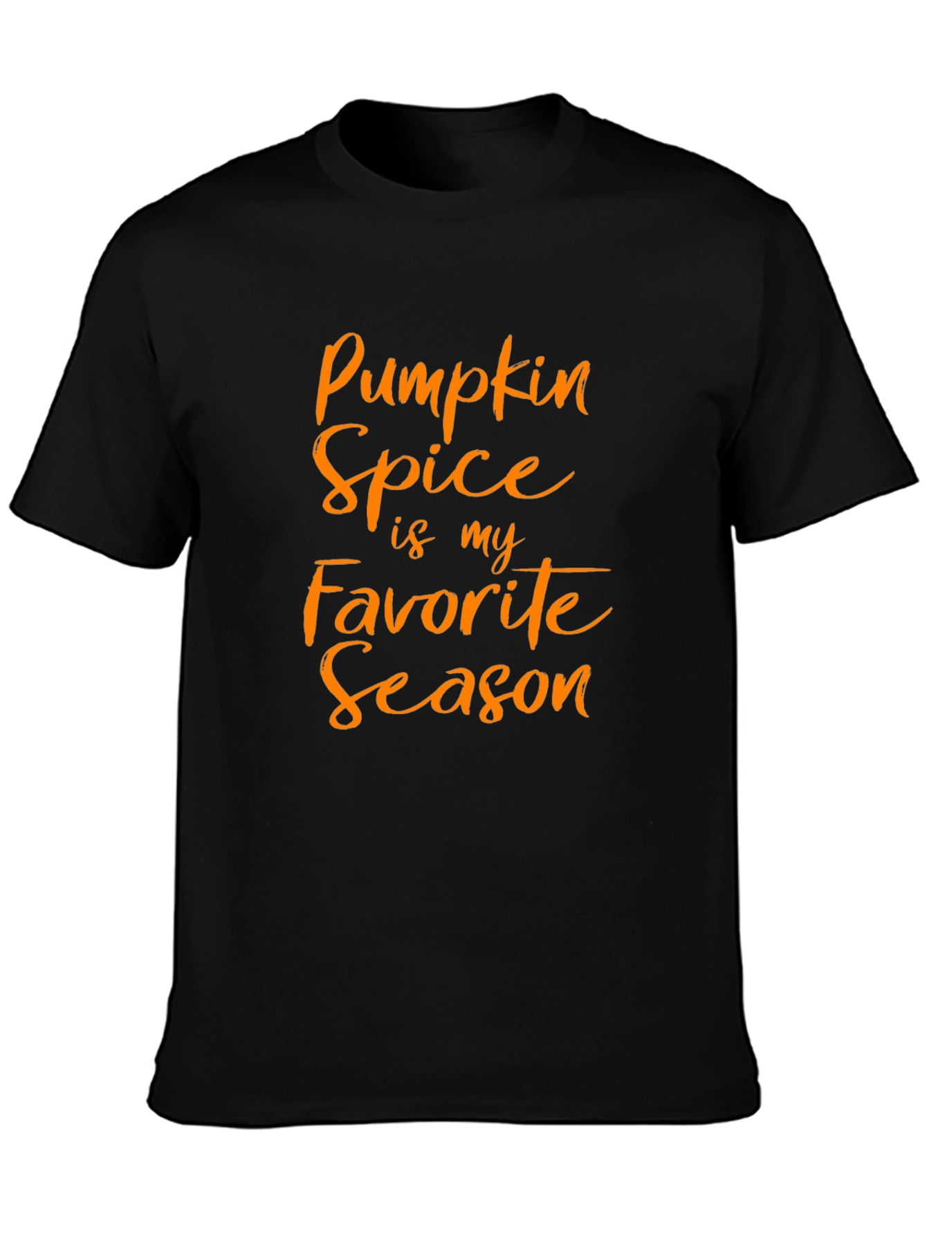 Pumpkin Spice Season Tee - Black Graphic T-Shirt
