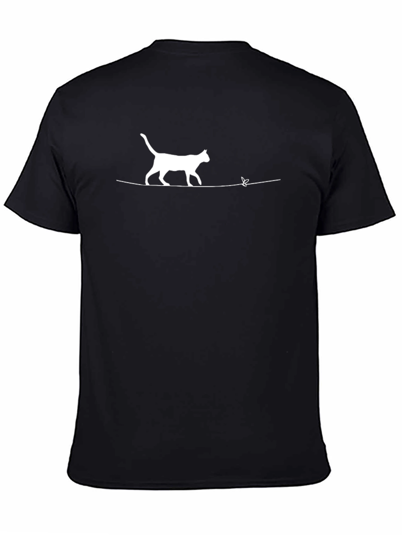 Cat on a Wire Graphic Tee