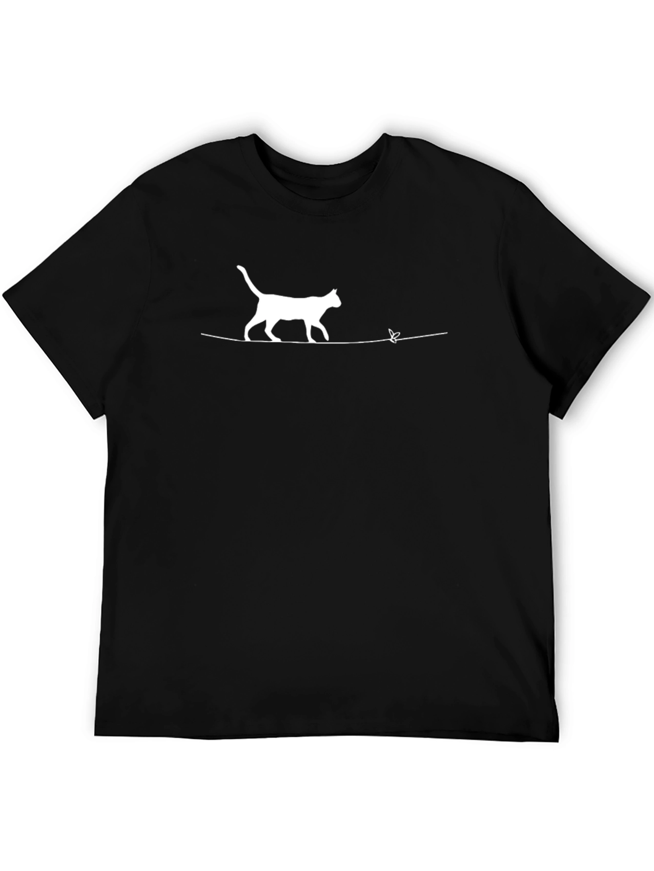 Cat on a Wire Graphic Tee