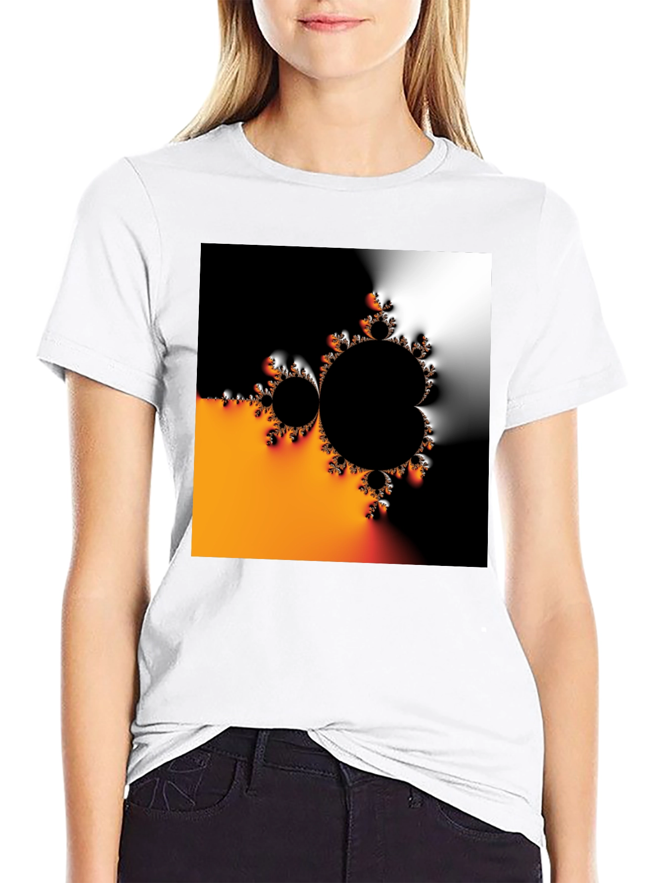 Abstract Design Tee - Black Graphic T-Shirt