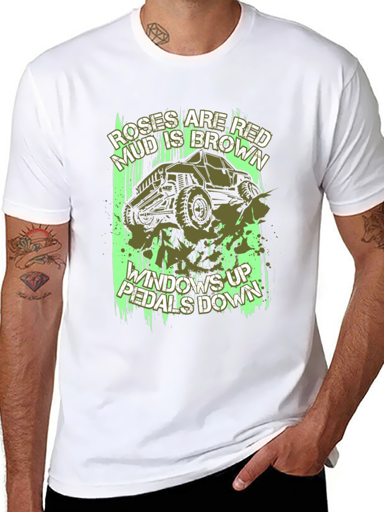 Roses Are Red Mud Is Brown Mens T-Shirt
