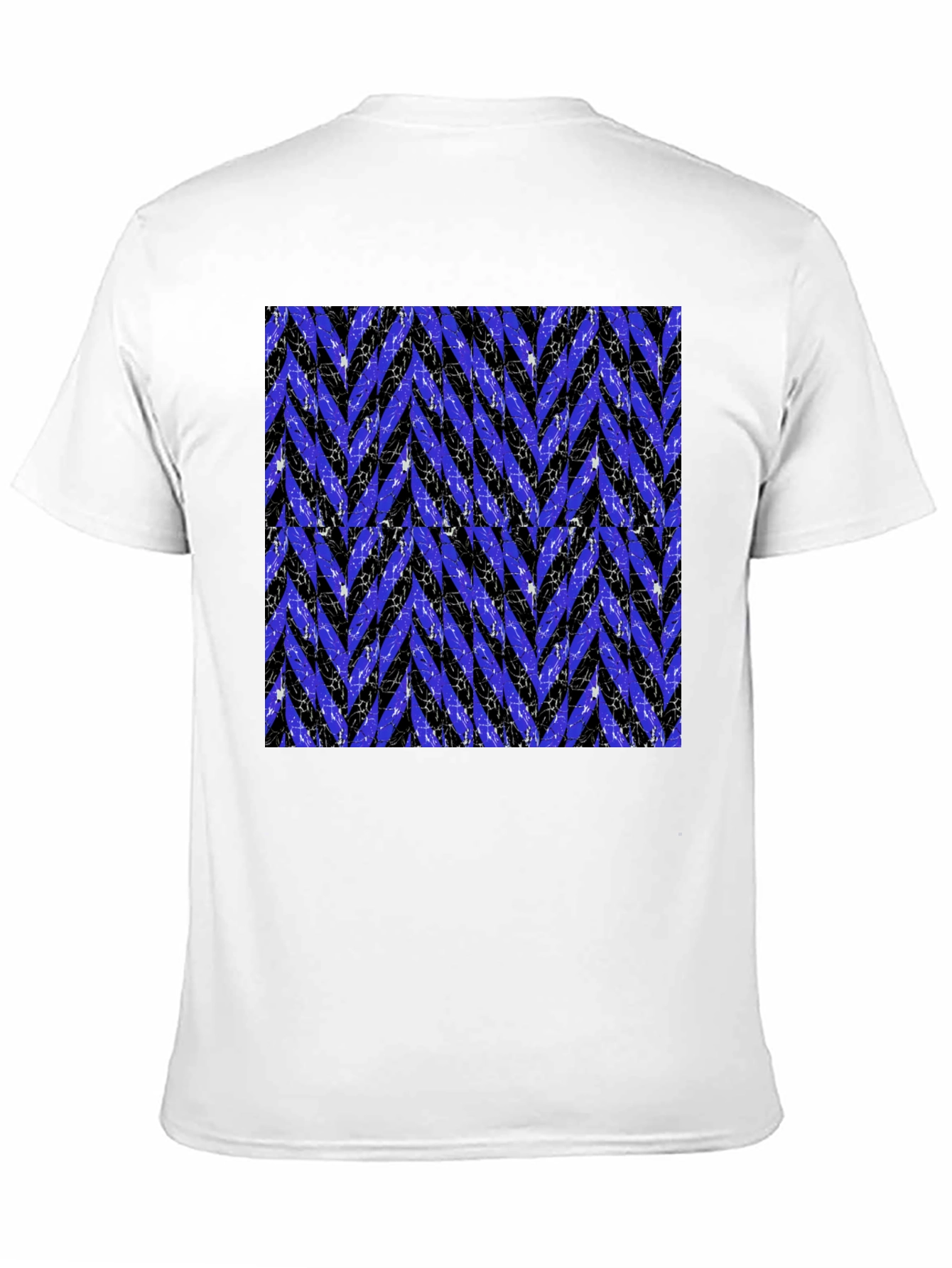 Stylish Black T-Shirt with Zigzag Pattern