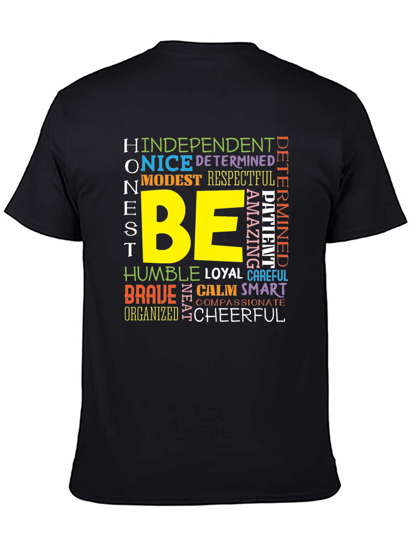 Be Kind T-Shirt: Positive Word Art Graphic Tee