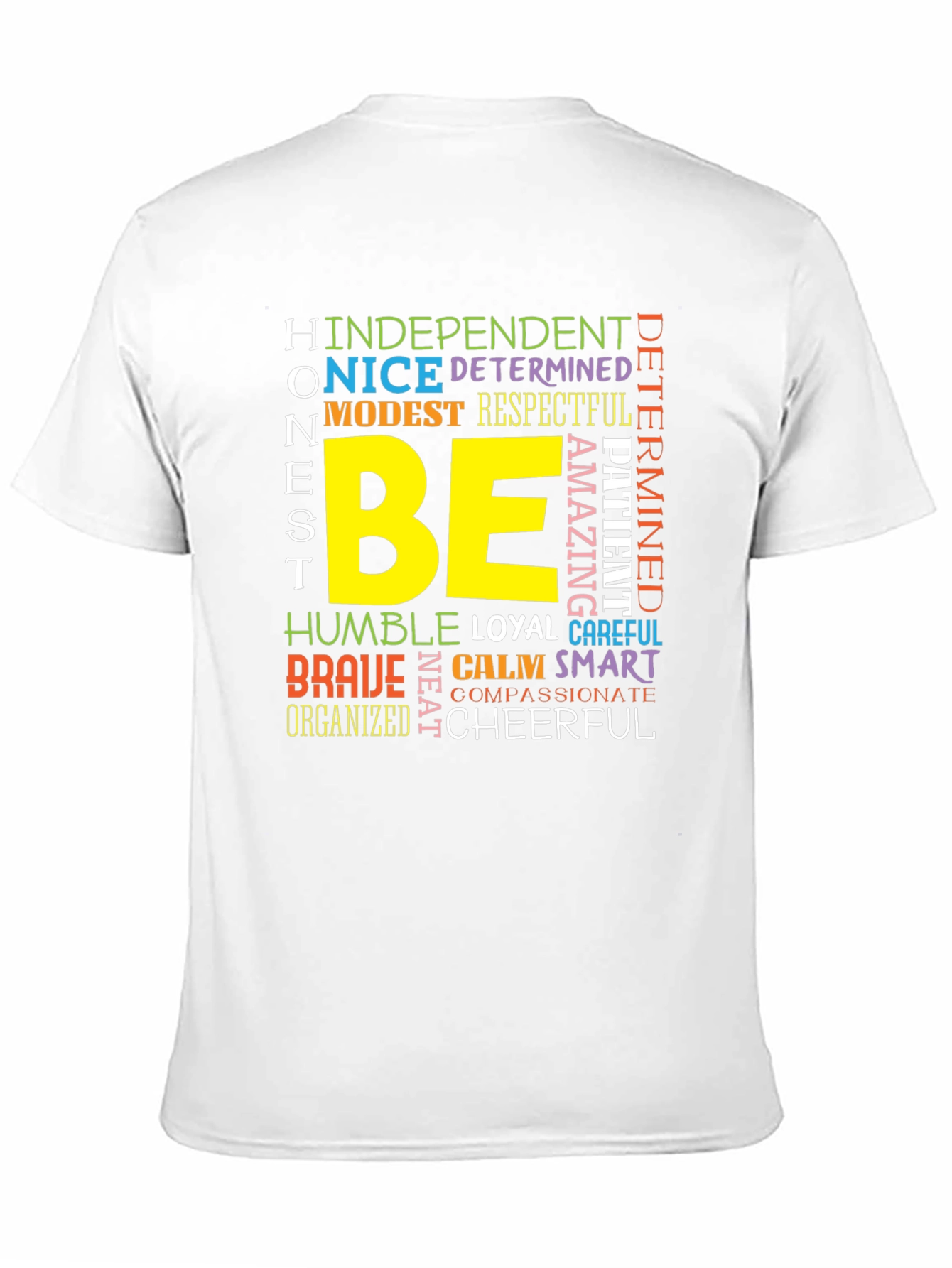 Be Kind T-Shirt: Positive Word Art Graphic Tee