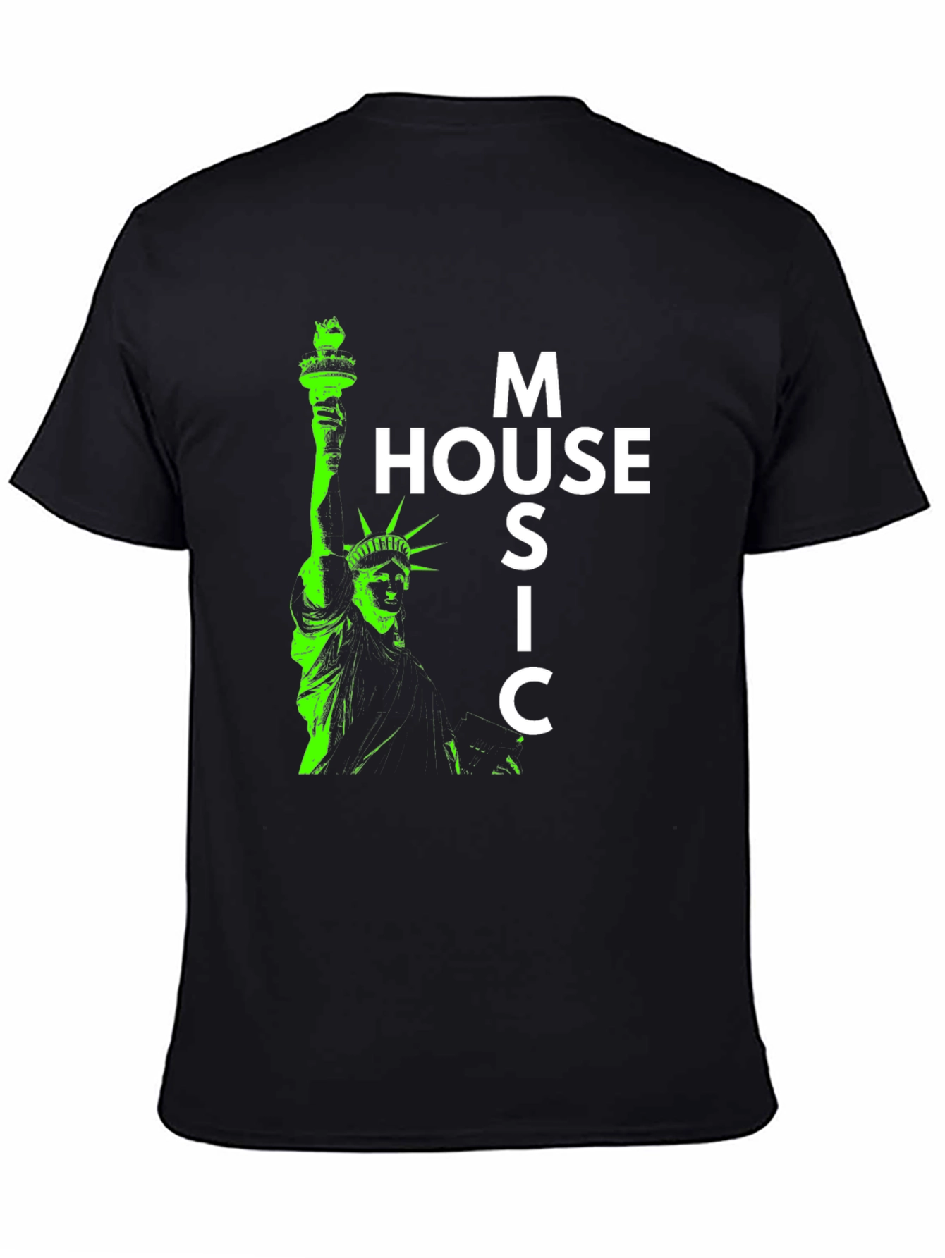 House Music Statue of Liberty Graphic Tee