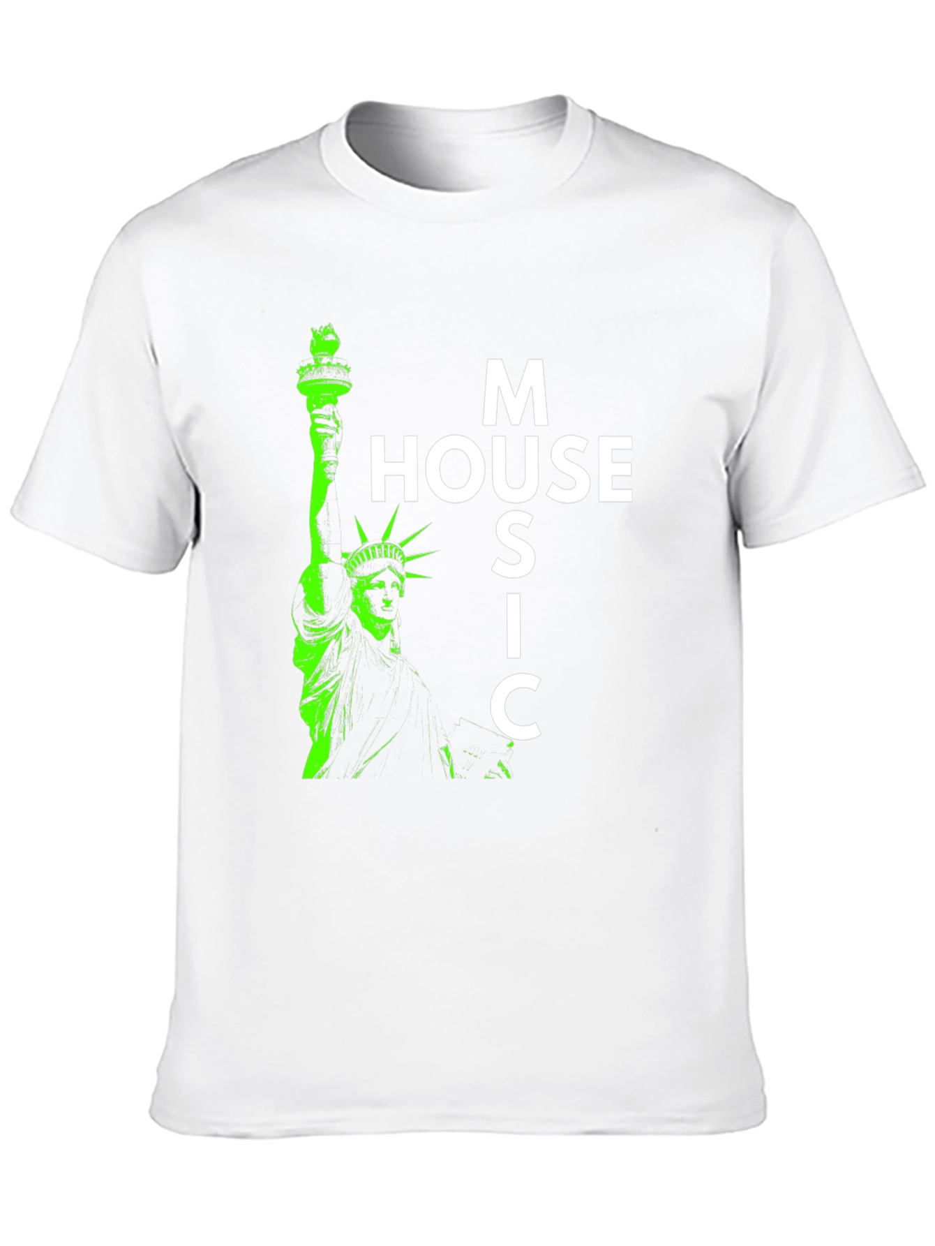 House Music Statue of Liberty Graphic Tee