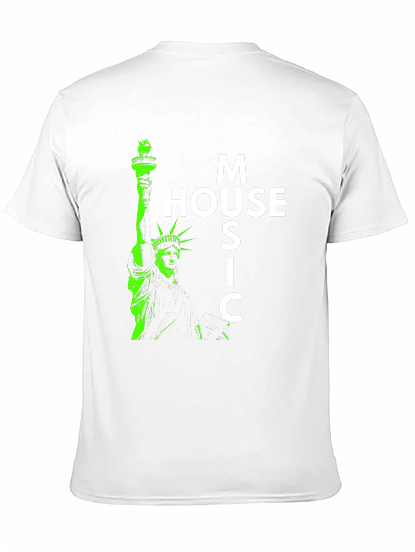 House Music Statue of Liberty Graphic Tee