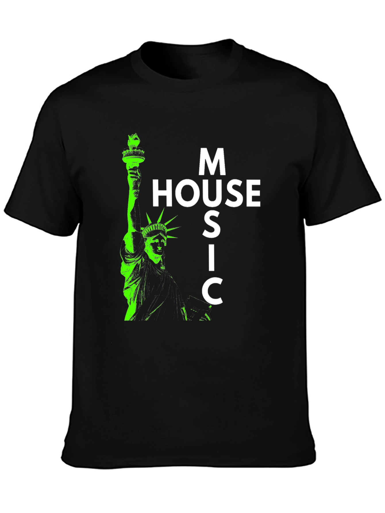 House Music Statue of Liberty Graphic Tee