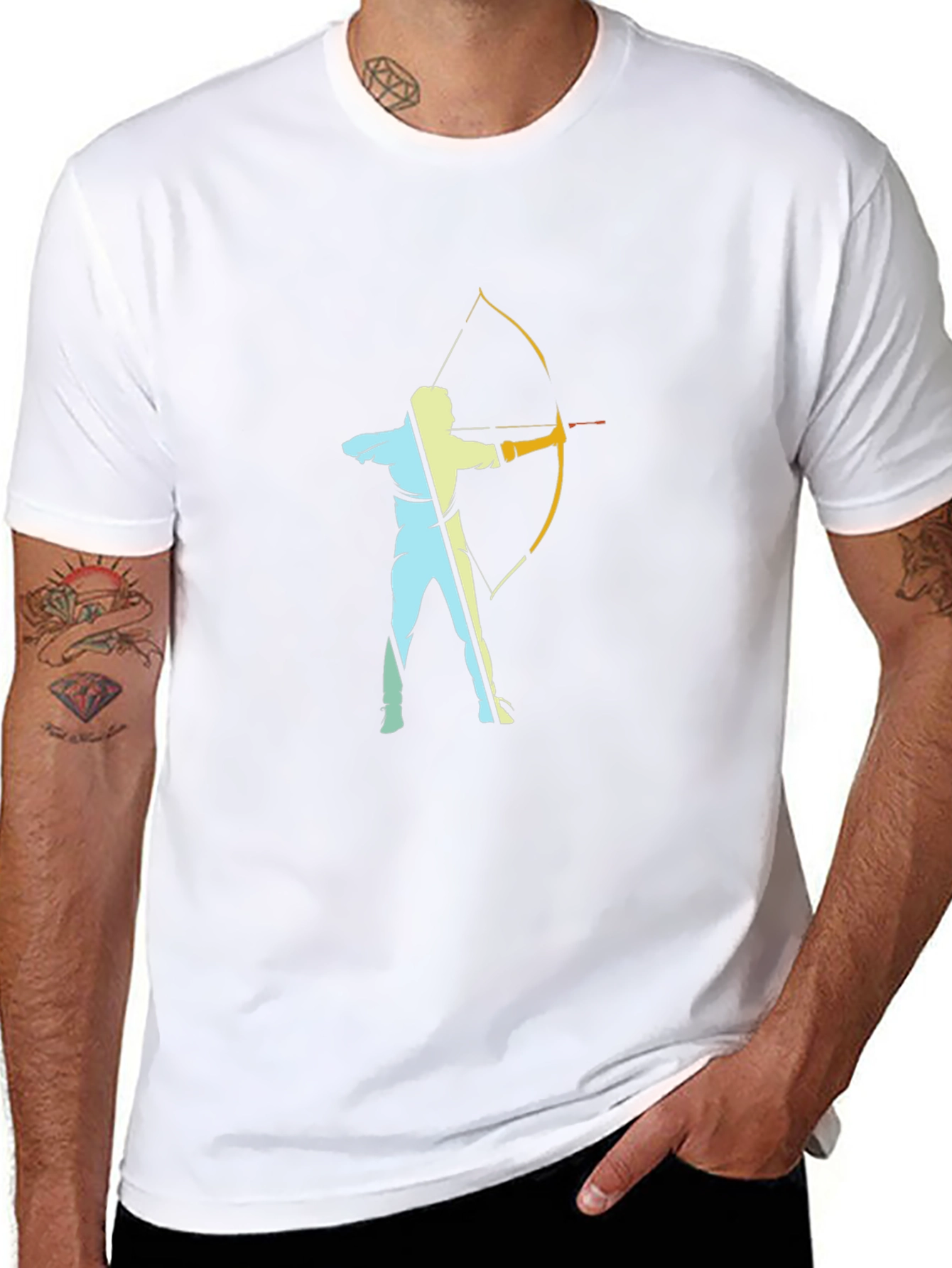 Archery Silhouette Black T-Shirt