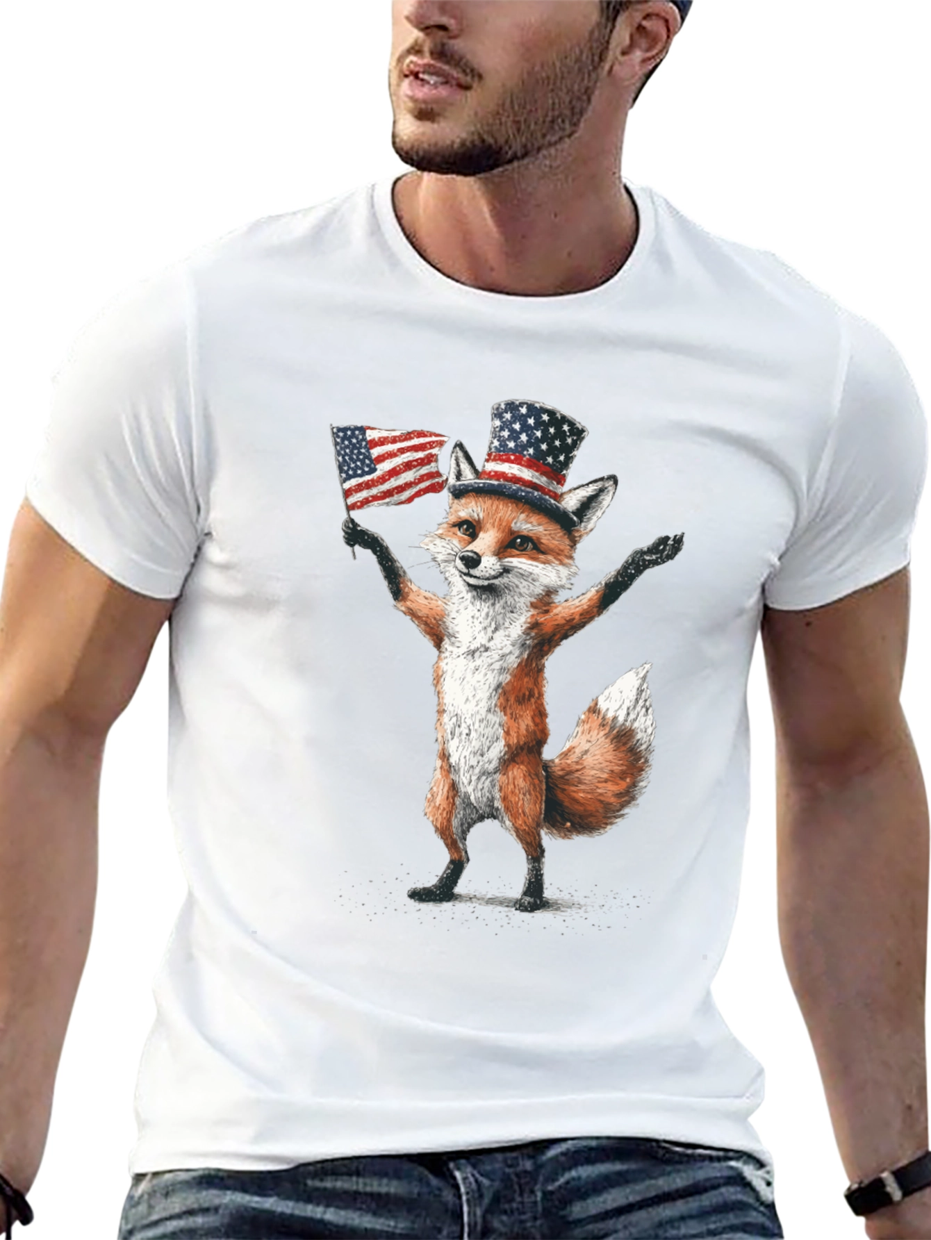 Patriotic Fox T-Shirt