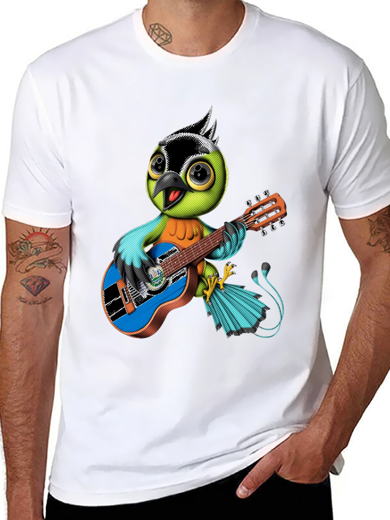 Bird Playing Guitar T-Shirt