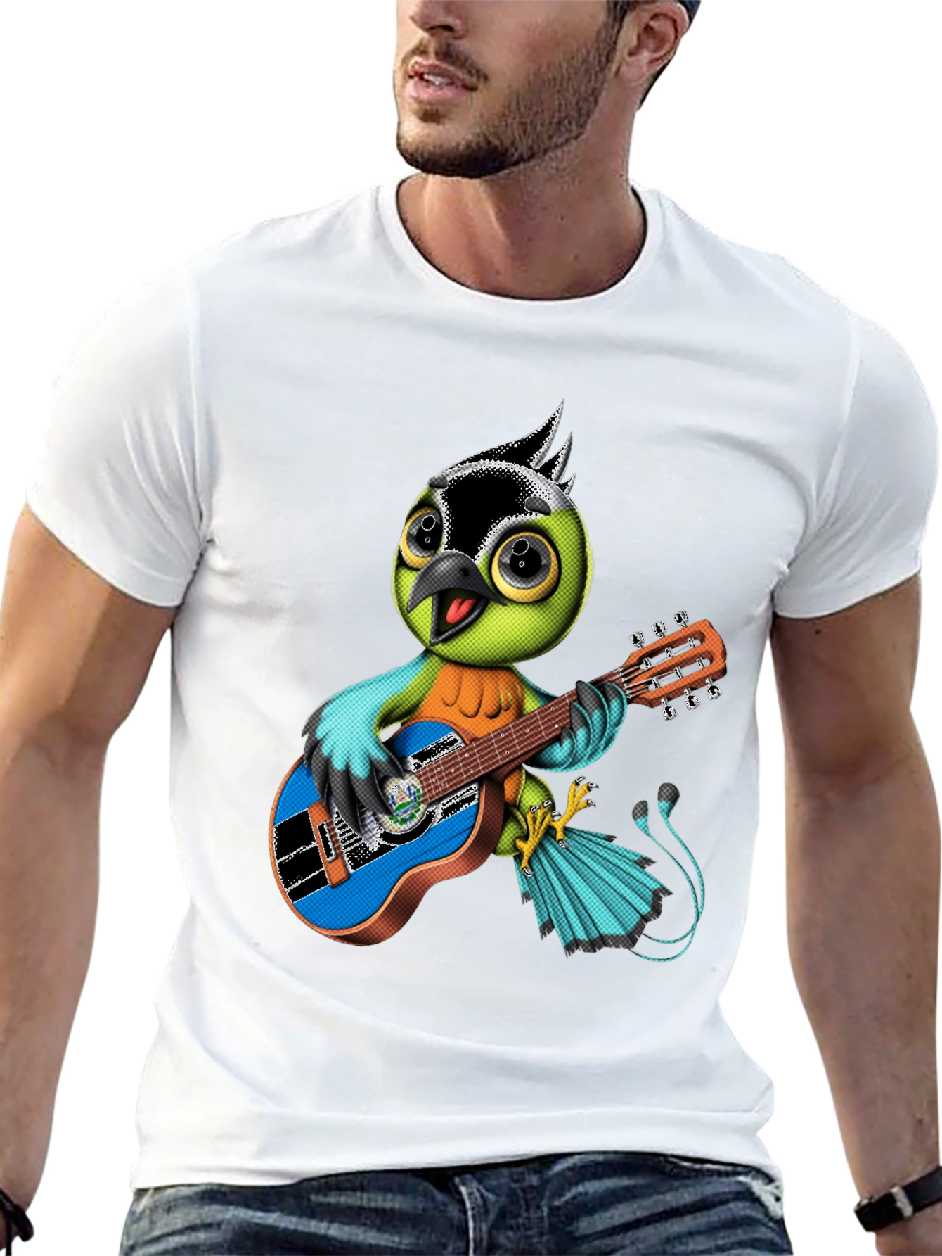 Bird Playing Guitar T-Shirt
