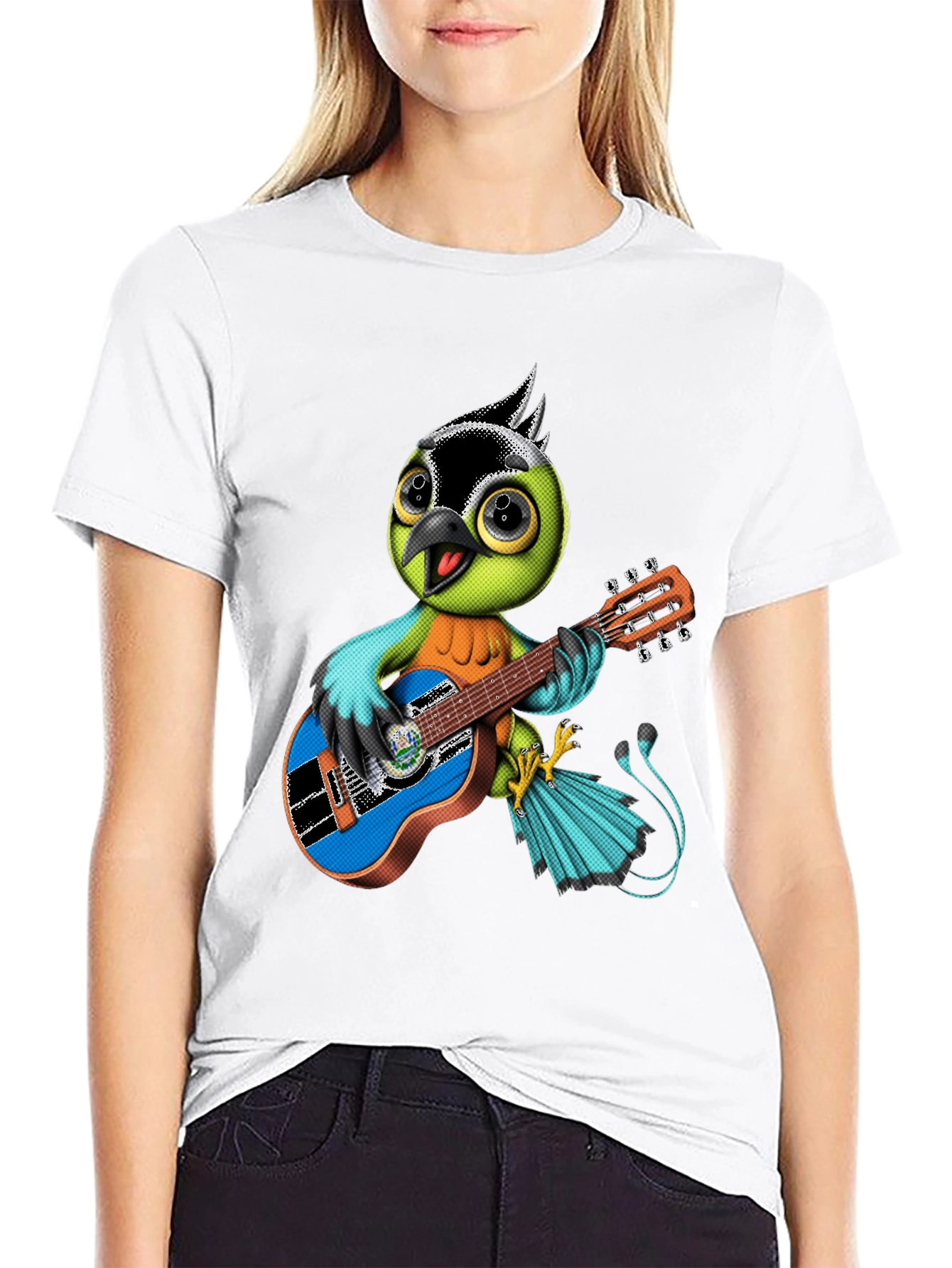 Bird Playing Guitar T-Shirt