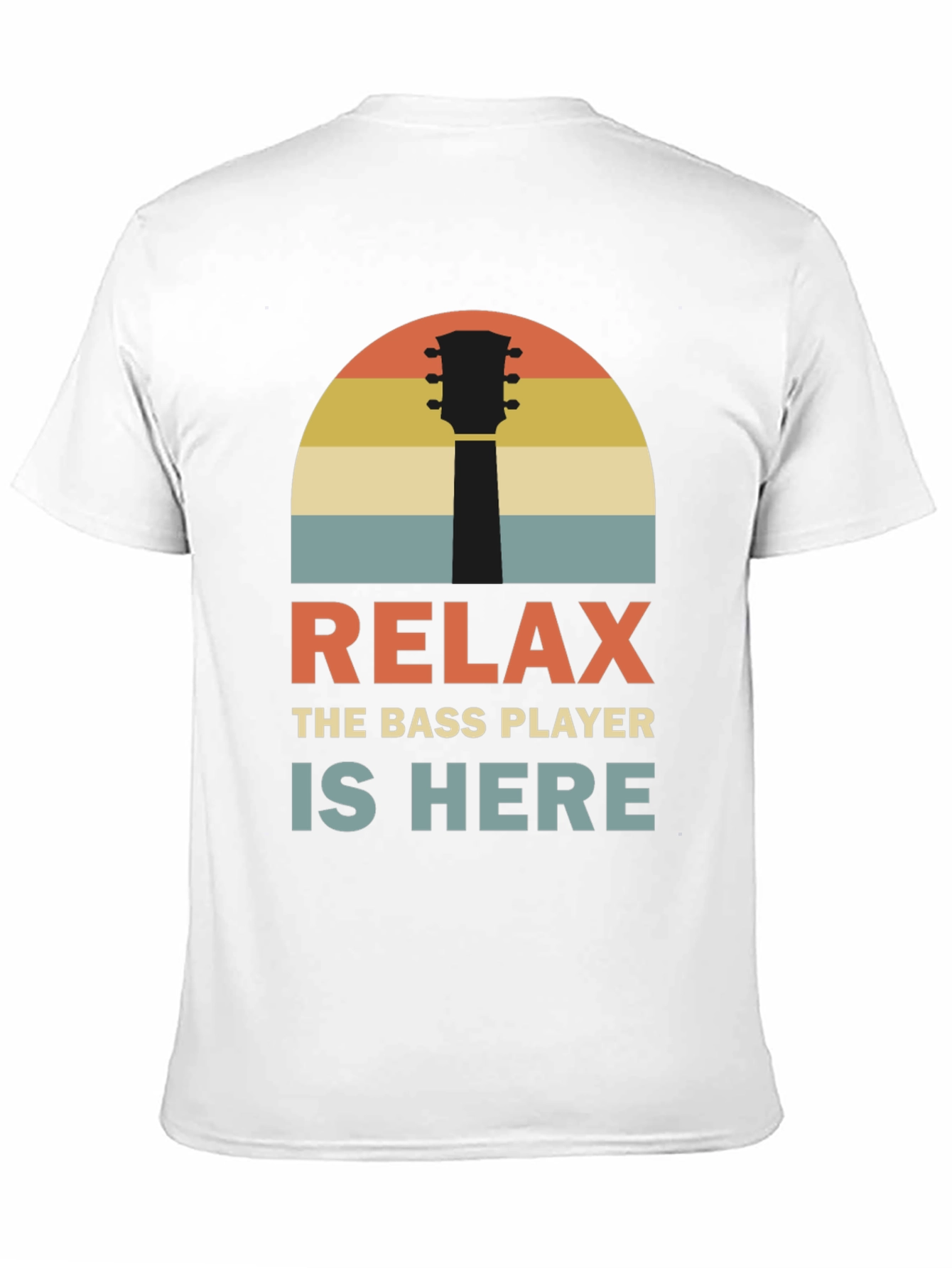 Relax Bass Player Retro Graphic Tee