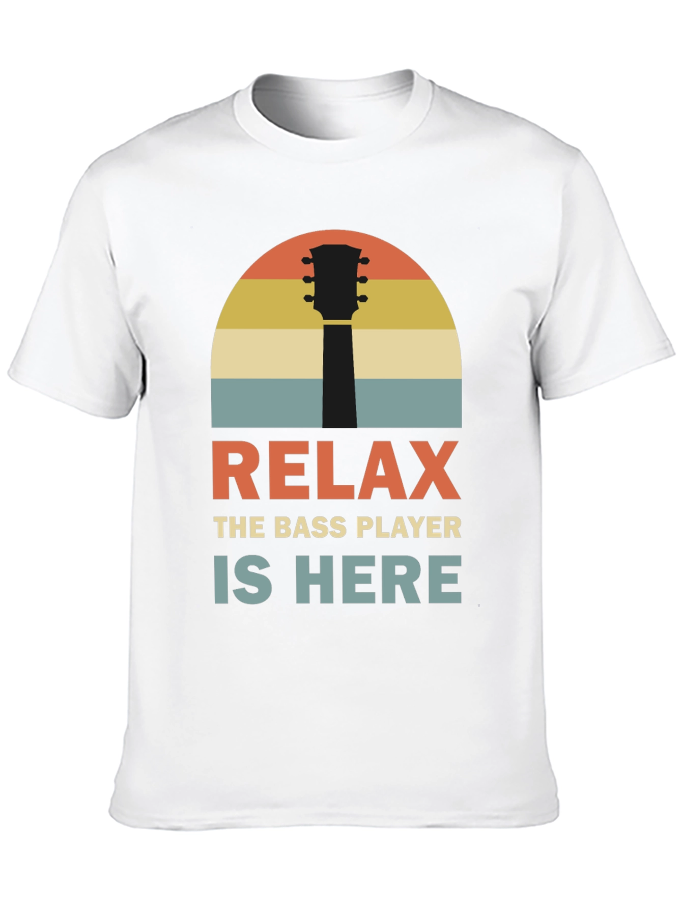 Relax Bass Player Retro Graphic Tee