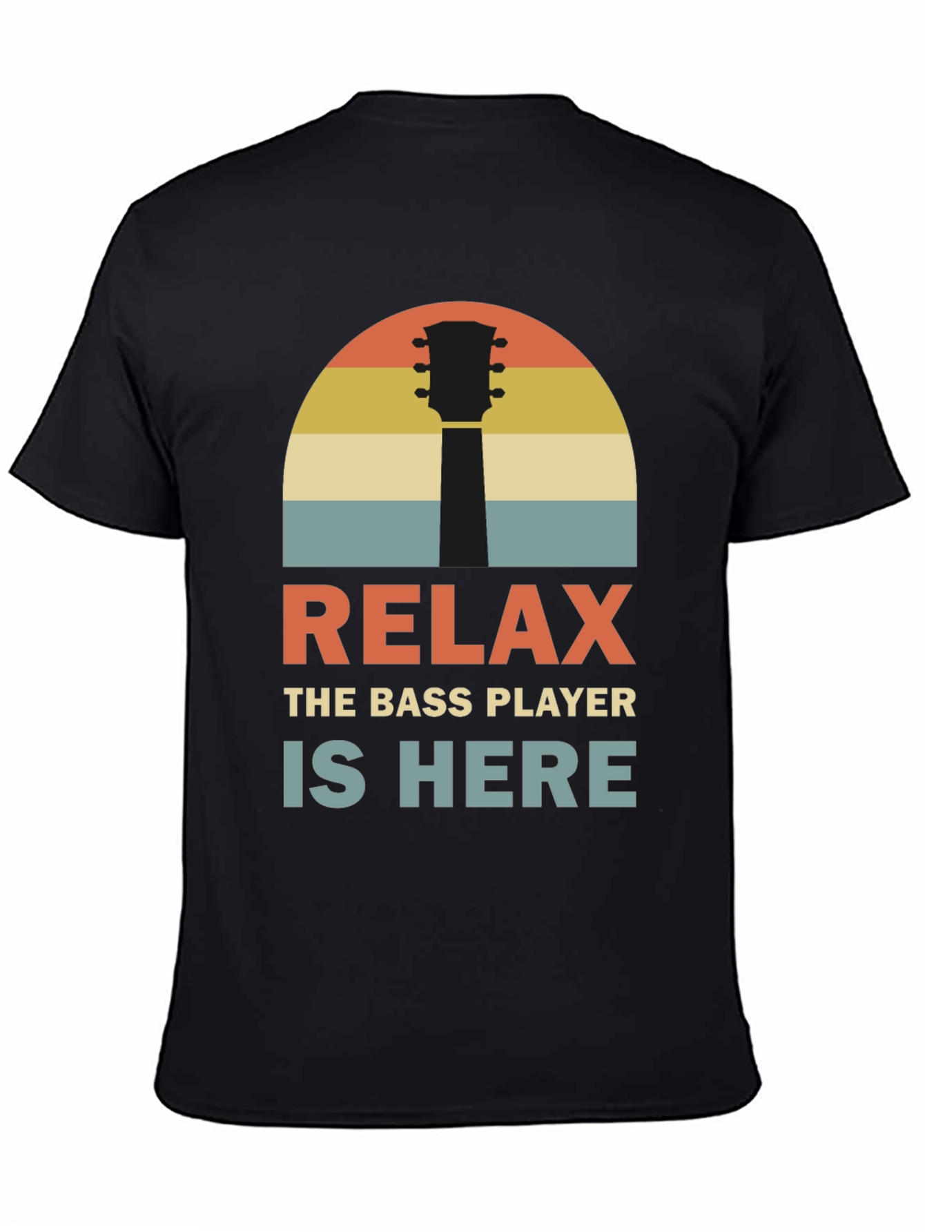 Relax Bass Player Retro Graphic Tee