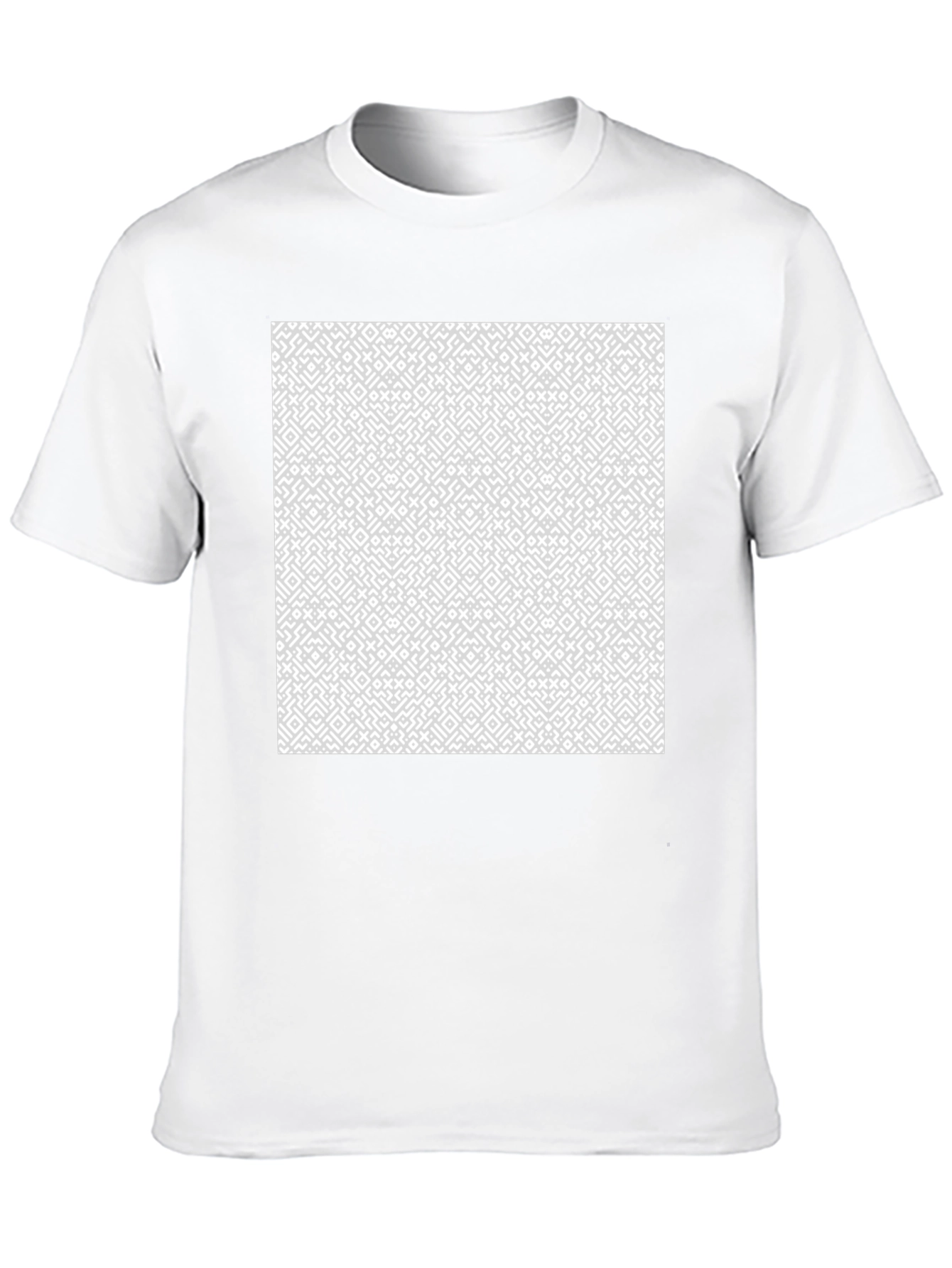 Geometric Pattern Tee - Stylish Black Shirt