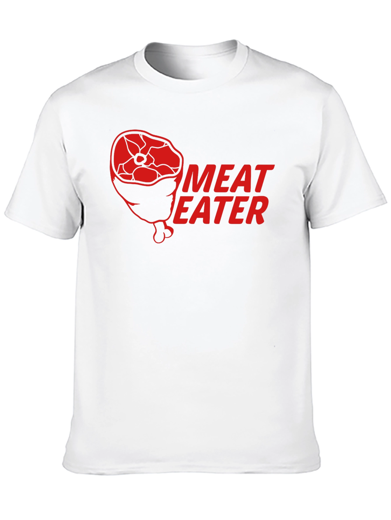 Meat Eater Graphic Print Black T-Shirt