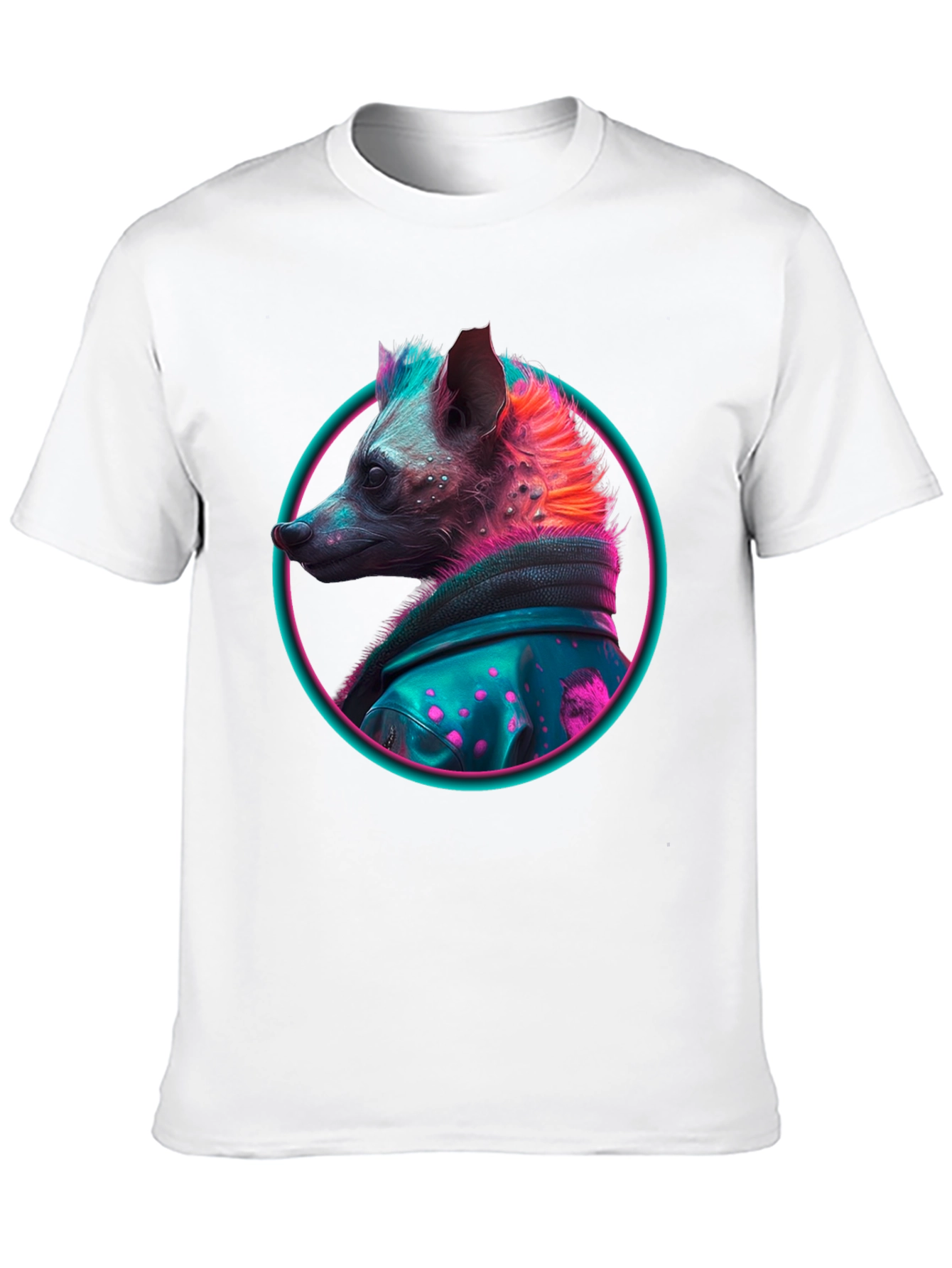 Neon Hyena T-Shirt - Cool Animal Design