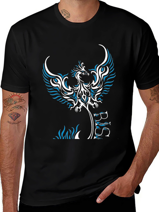 Phoenix Rise Graphic Tee - Black