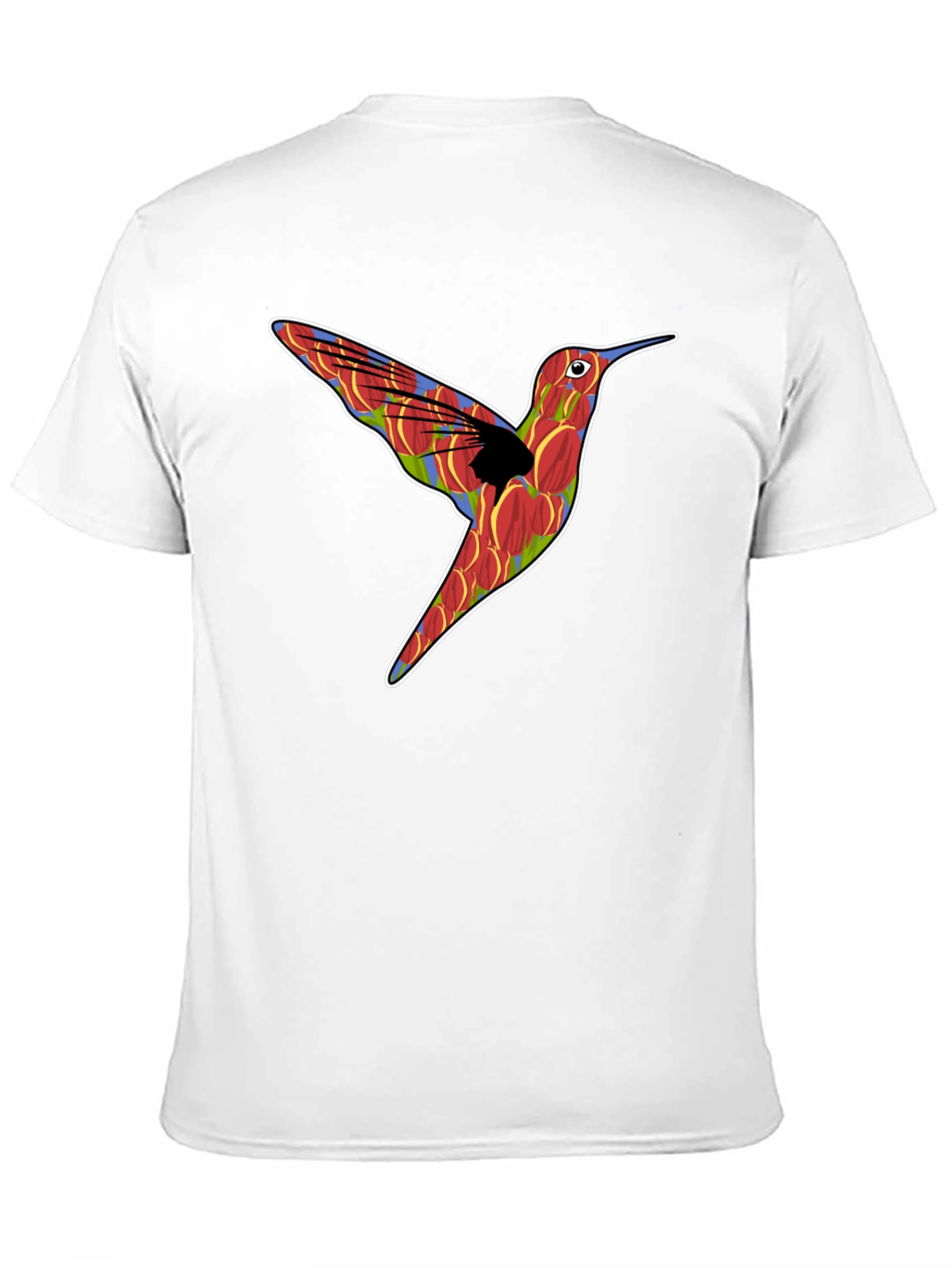 Hummingbird Graphic Print Mens Black T-Shirt
