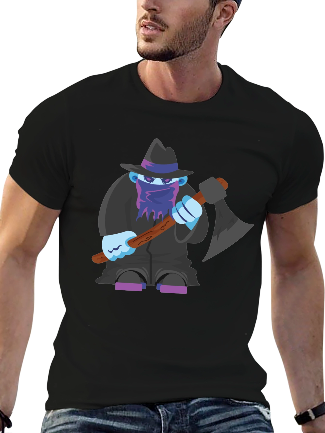 Axe Monster Graphic T-Shirt