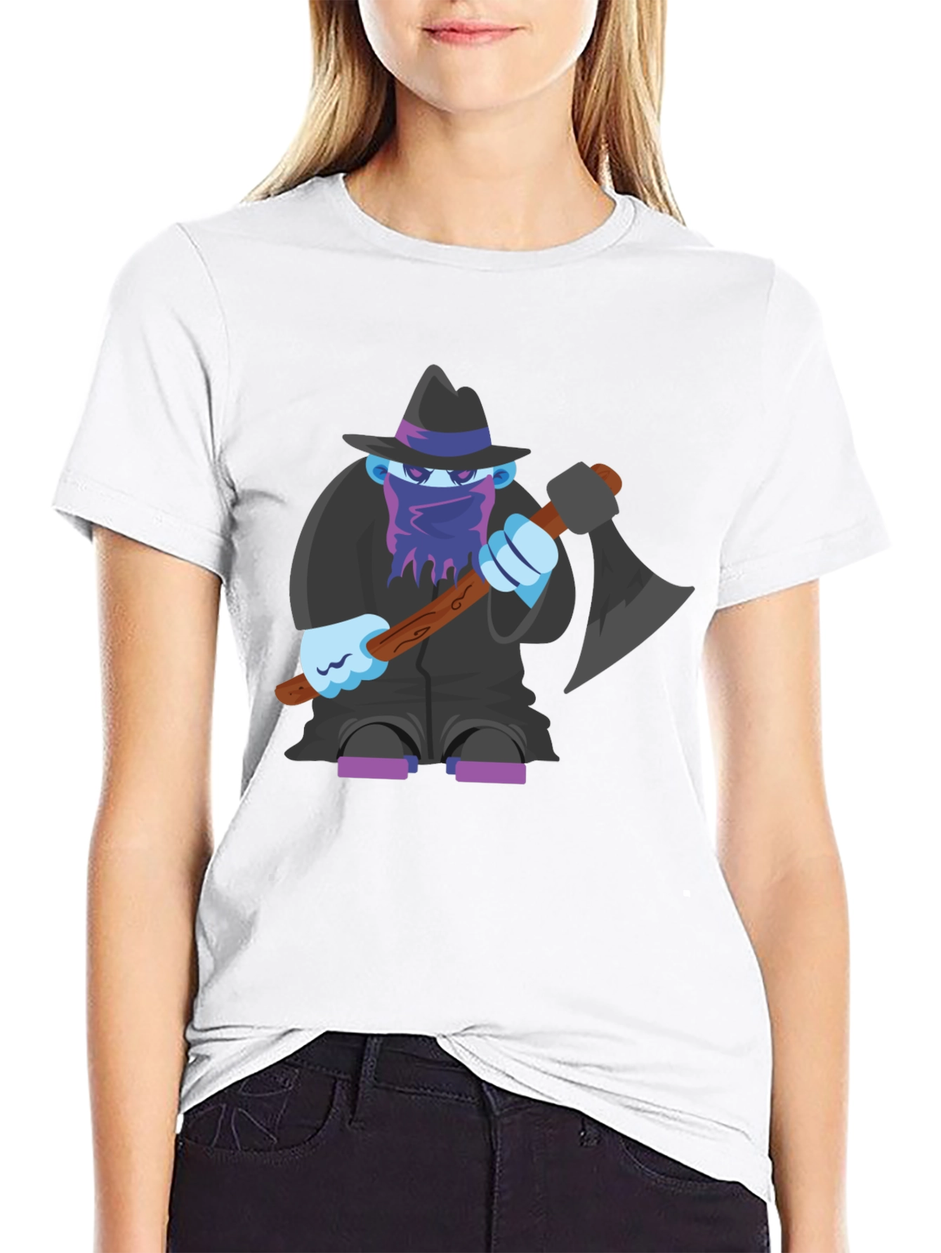Axe Monster Graphic T-Shirt