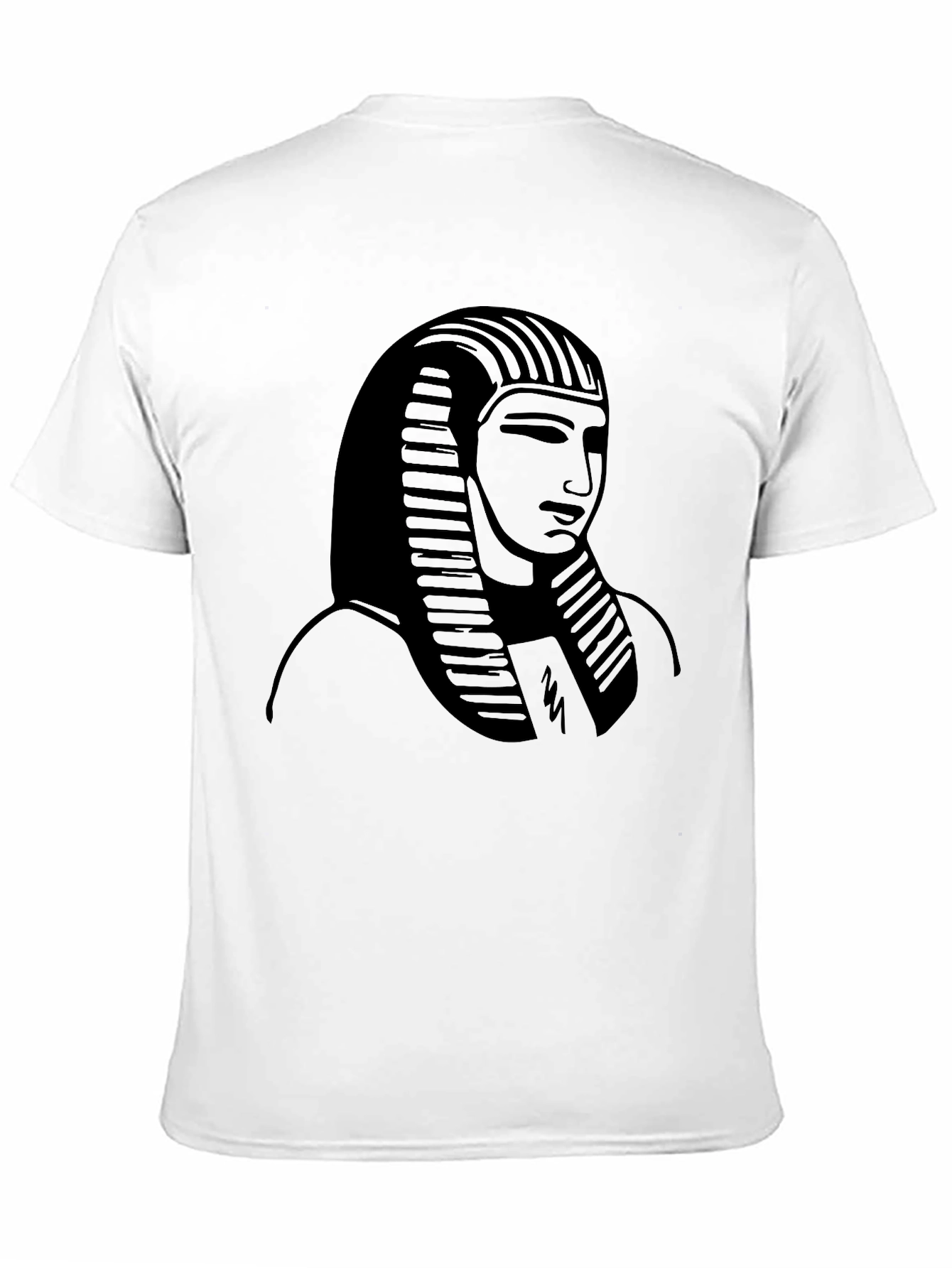 Egyptian Pharaoh Graphic Print Black T-Shirt