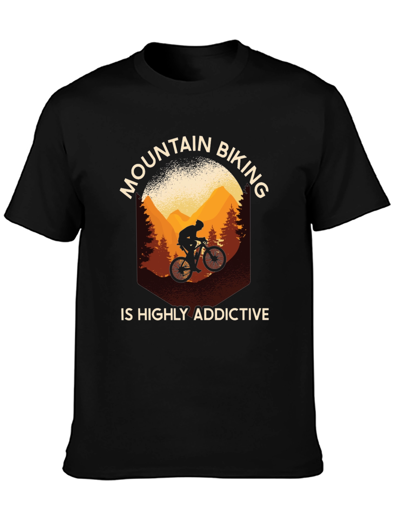 Mountain Biking Addictive Graphic Tee