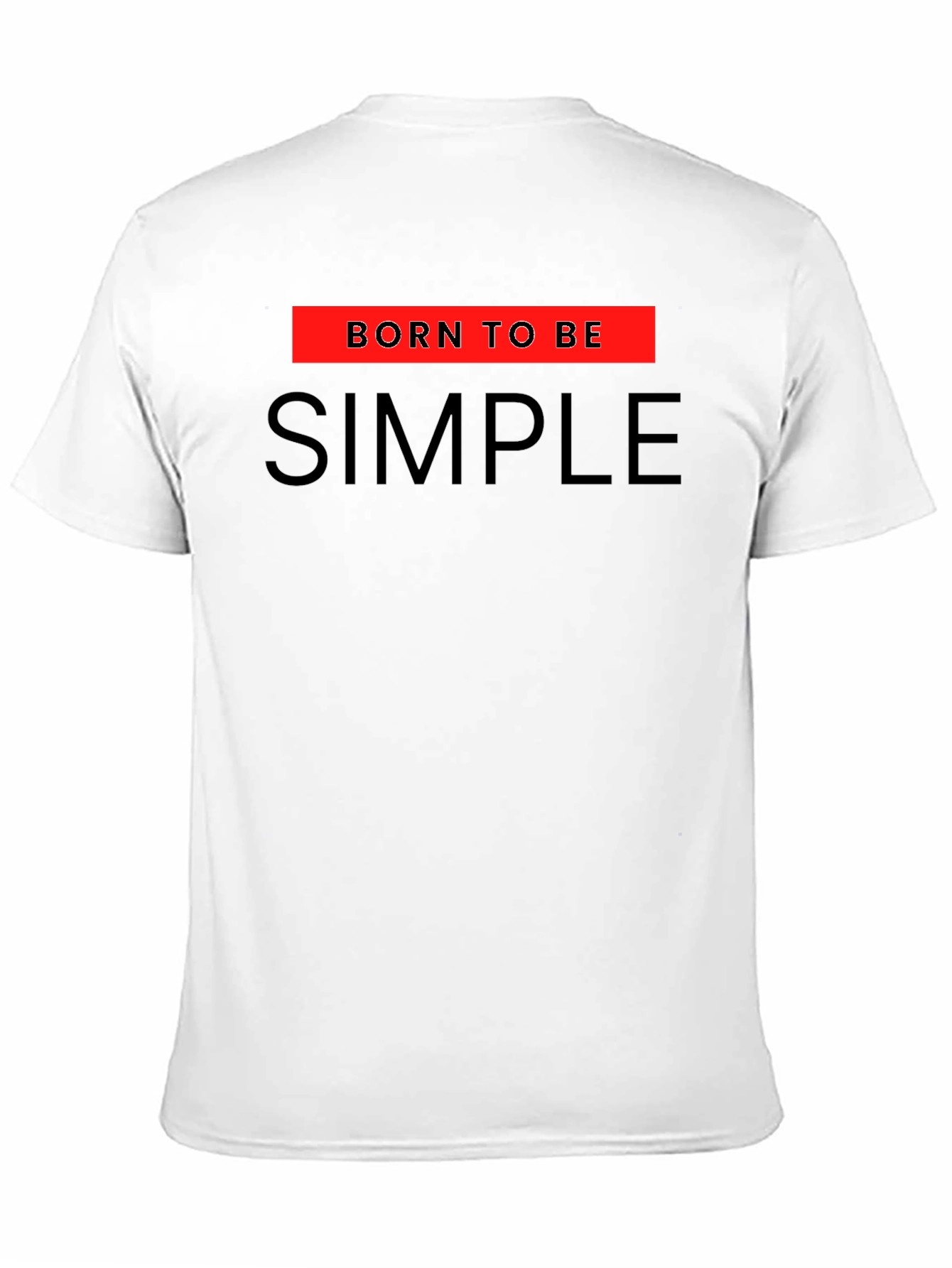 Born to be Simple Black Graphic Tee