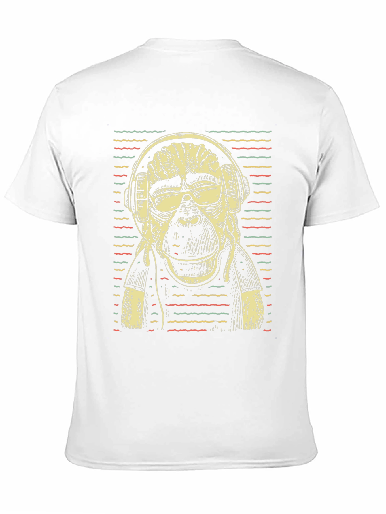 Cool Ape DJ Graphic T-Shirt - Black Cotton Tee