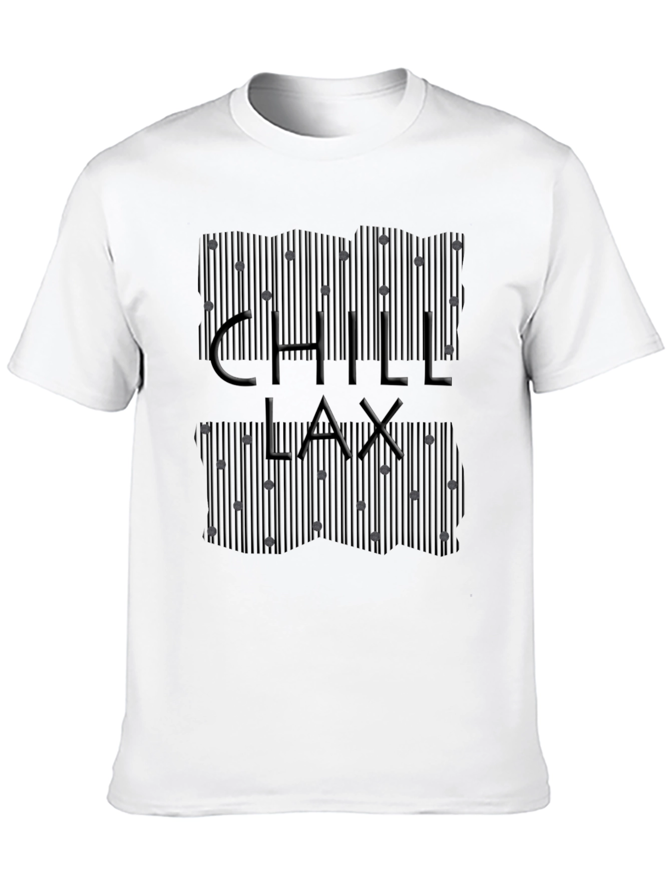Chill Lax T-Shirt - Modern Striped Design