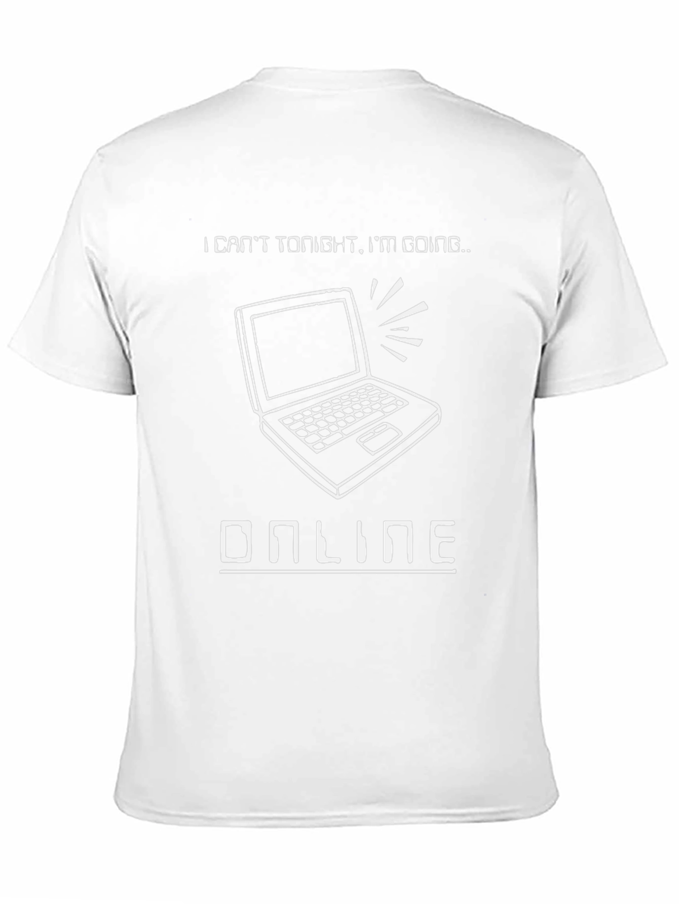 Funny Going Online Graphic Novelty T-Shirt